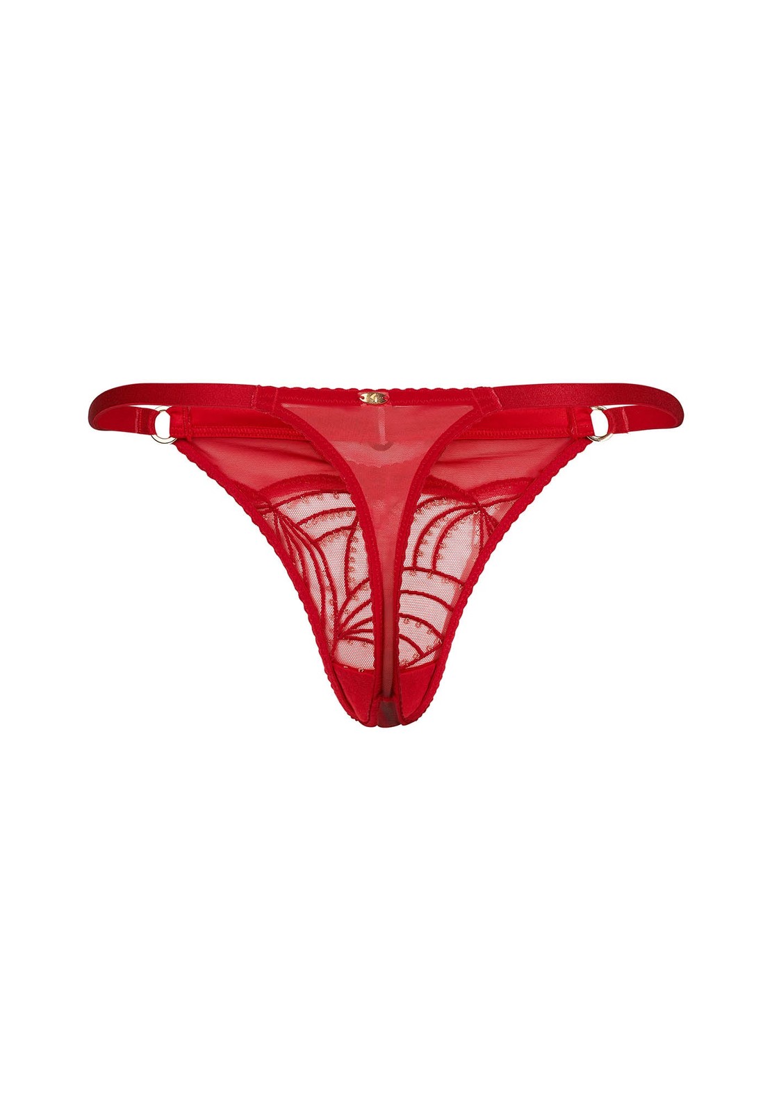Gossard Viva Red Sheer Thong Panty NWT Luxury Embroidery Women’s Lingerie 22106