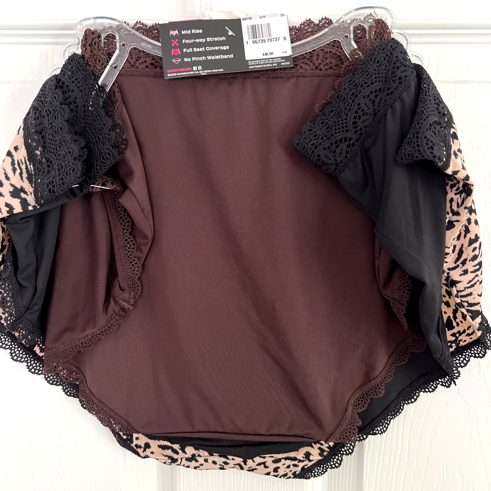NEW 3 Pack Maidenform Everyday Luxe Bikini Panties 2XL/9 Multi-Color DM3TBK