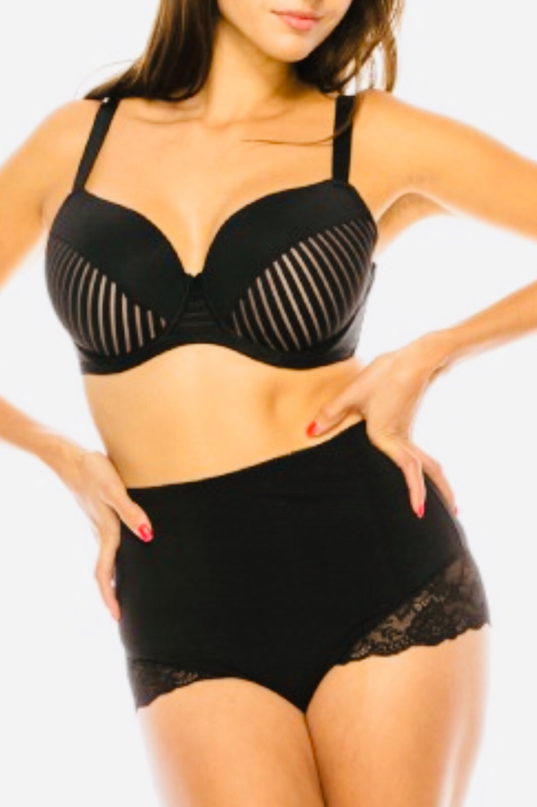 2/4/6 High Waist Briefs Tummy Control Girdles Lace Shaper Panties 69091 Lot Gift