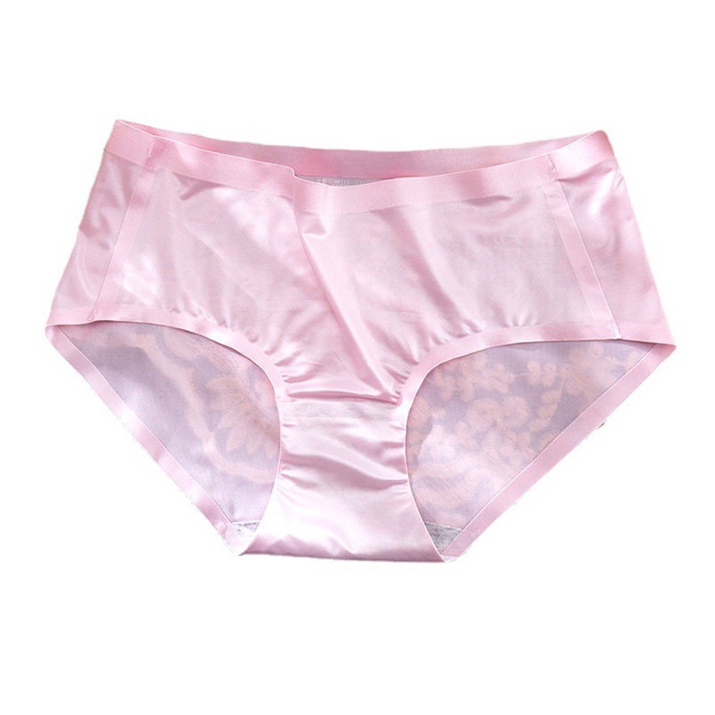 Comfy Women’s IceSilk Seamless Bikini Briefs Great for Home and Outings