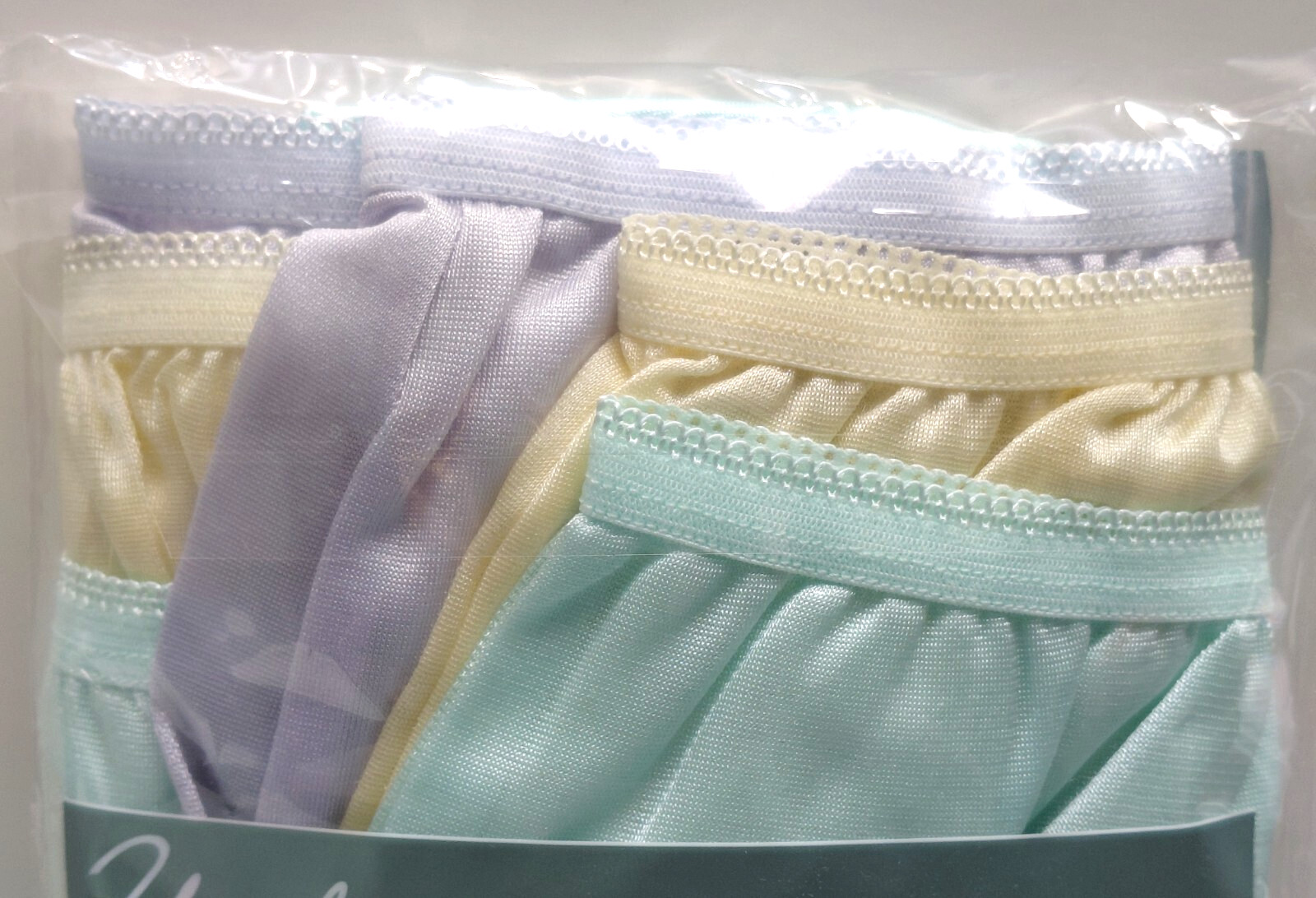SIZE L/7 Underscore 3 Pack Womens Nylon Briefs Panties Pastel Colors JCPenney