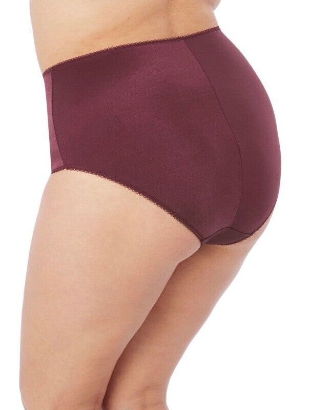 Elomi Cate Full Brief Panty #4036 Color Raisin Sizes Med thru 4XL New with tags