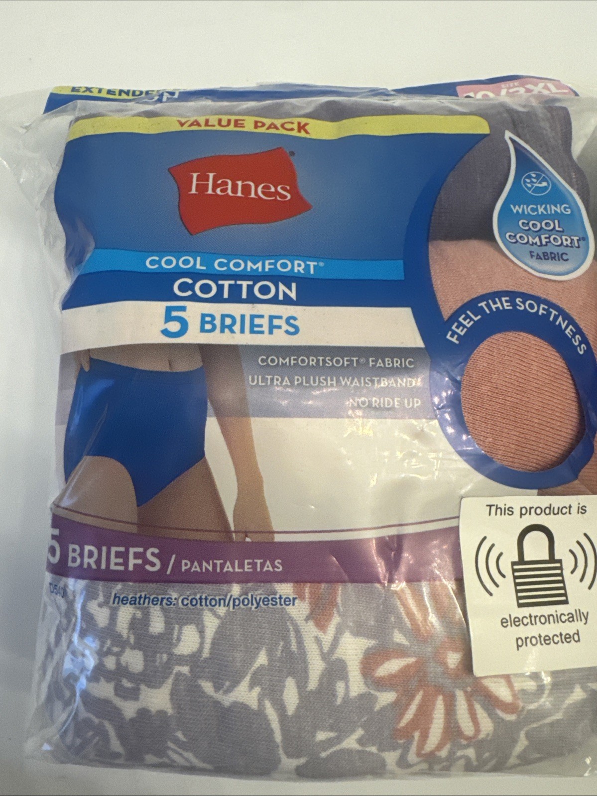 New! Women’s Hanes Cool Comfort Cotton Briefs 2, 5 Packs New Size 10/3XL $19.99