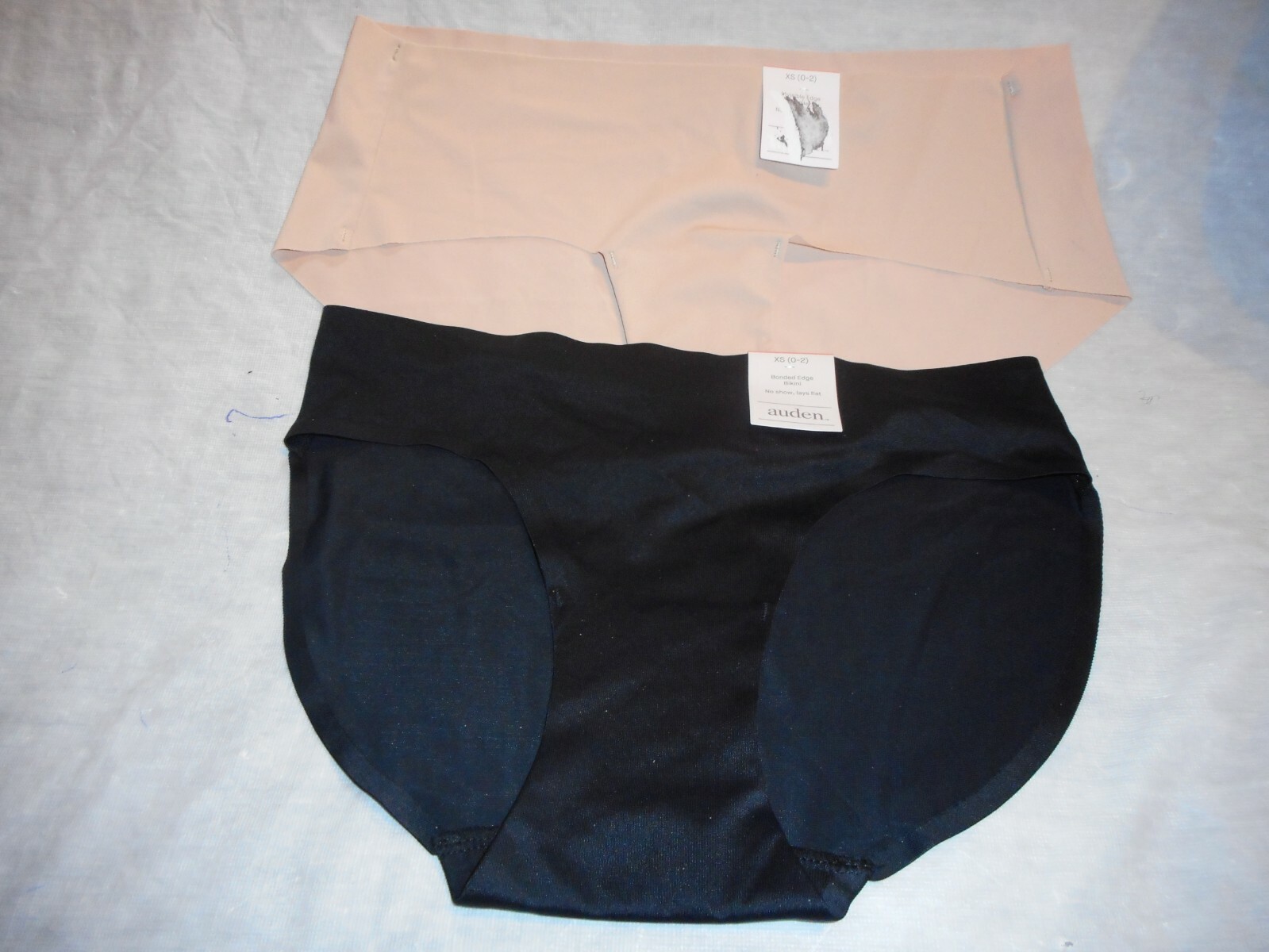 Auden Hipster And Bikini Panty Black And Beige Sold Separate Size XS