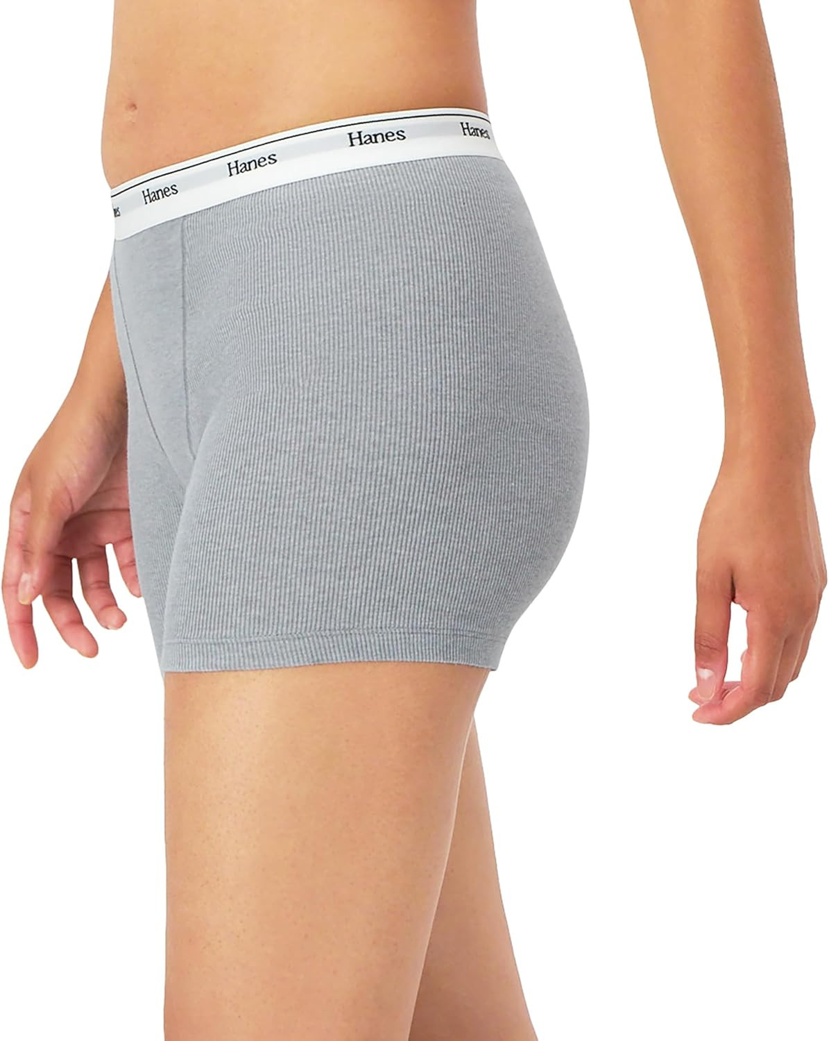 Originals Women’S Mid-Thigh Boxer Brief Pack, Stretch Cotton Underwear, 4-Pack