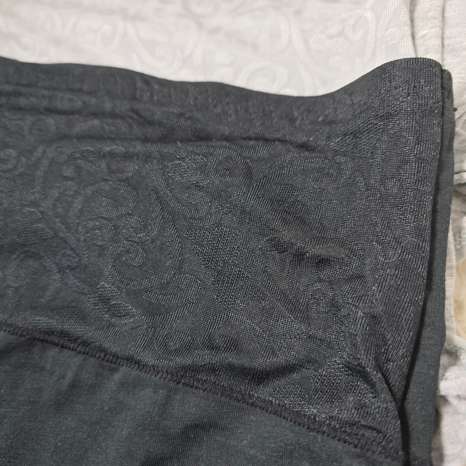 High Waist Briefs 4 Pack Women S Black Gray Orange Damask Cotton Panties Soft