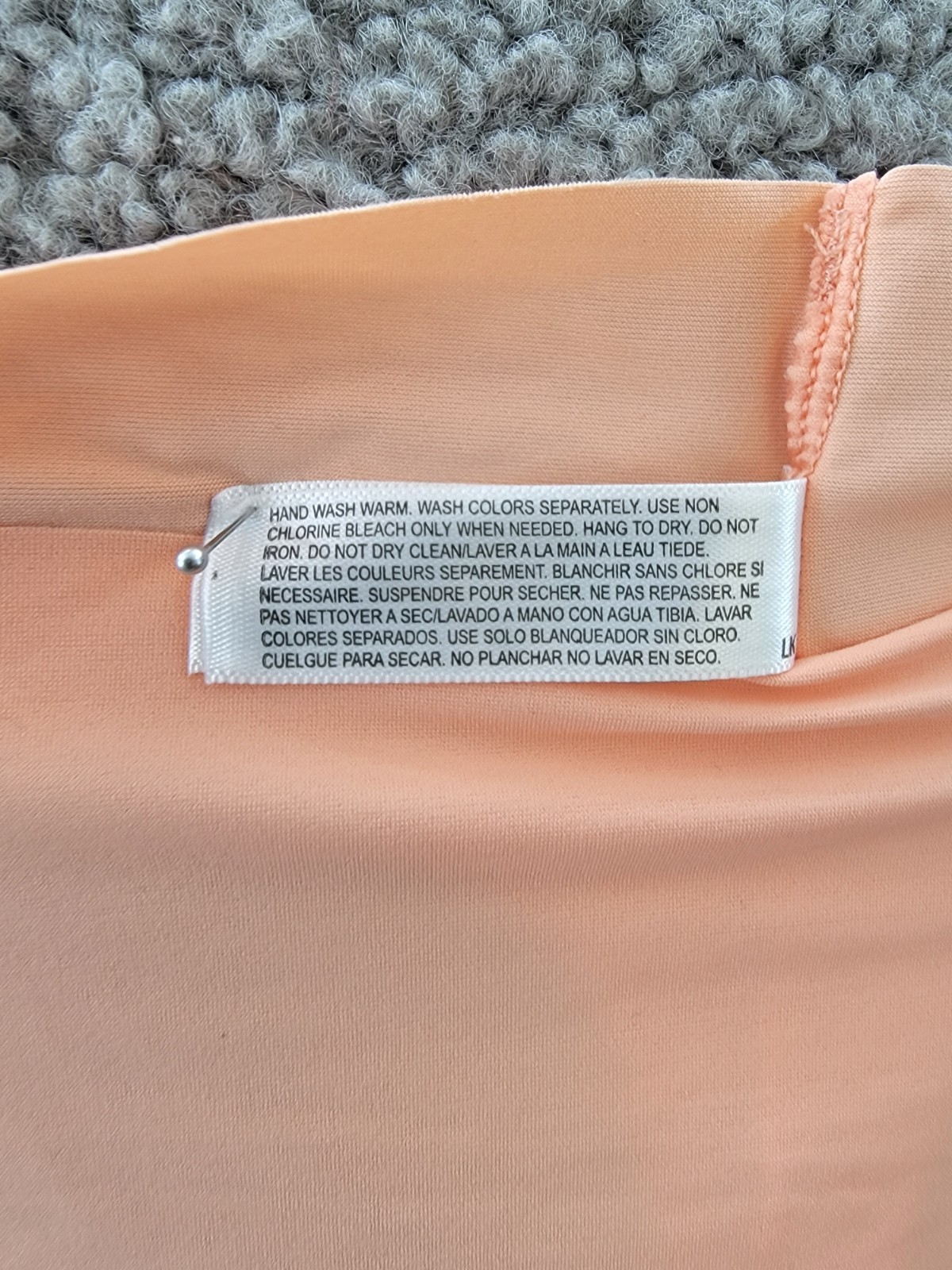 B.tempt’d by Wacoal B. Bare Thong Underwear Women’s 7-L Peach Amber Pull On