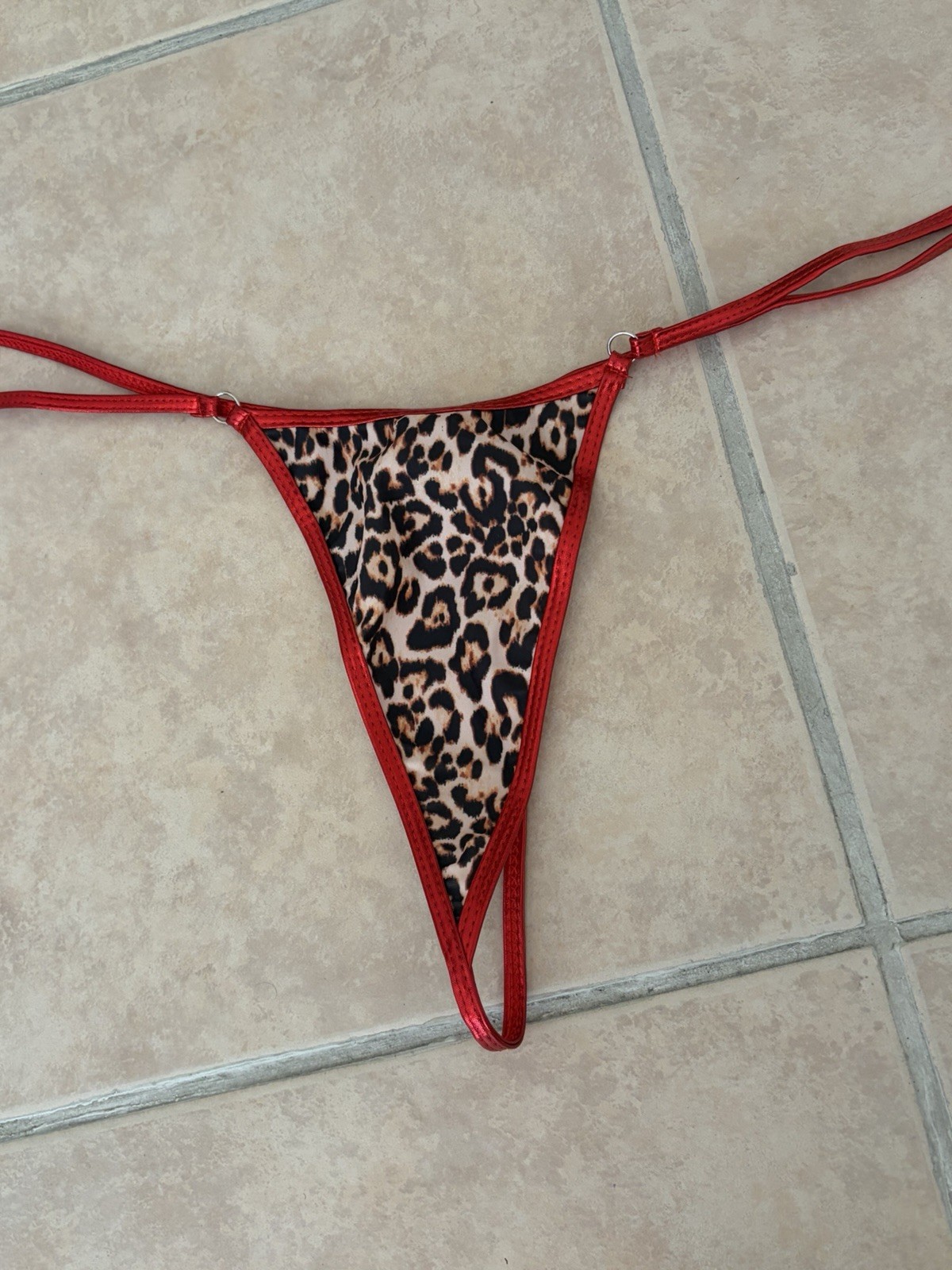 Leopard Print Thong 5XL / Sexy Thong Size 5XL /leopard Print Thong
