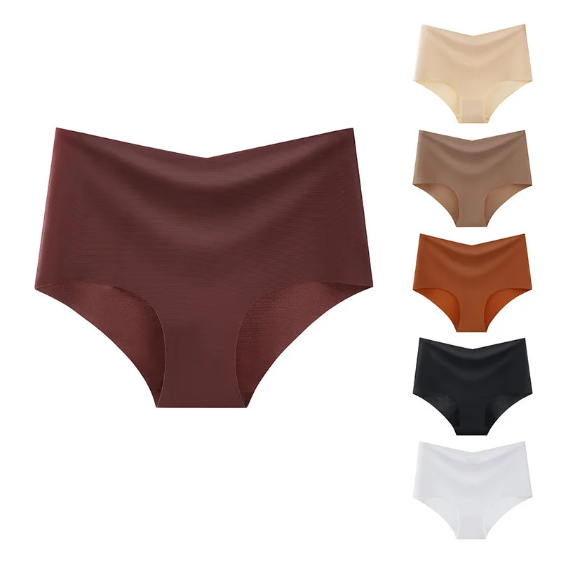 High Waist Seamless Panties Women’s Breathable Soft Underwear S 3XL 3 Pcs