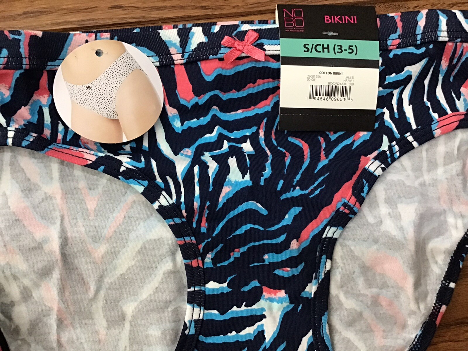 New NOBO No Boundaries 5-Pack Bikini Panties Size Small (C5-14)