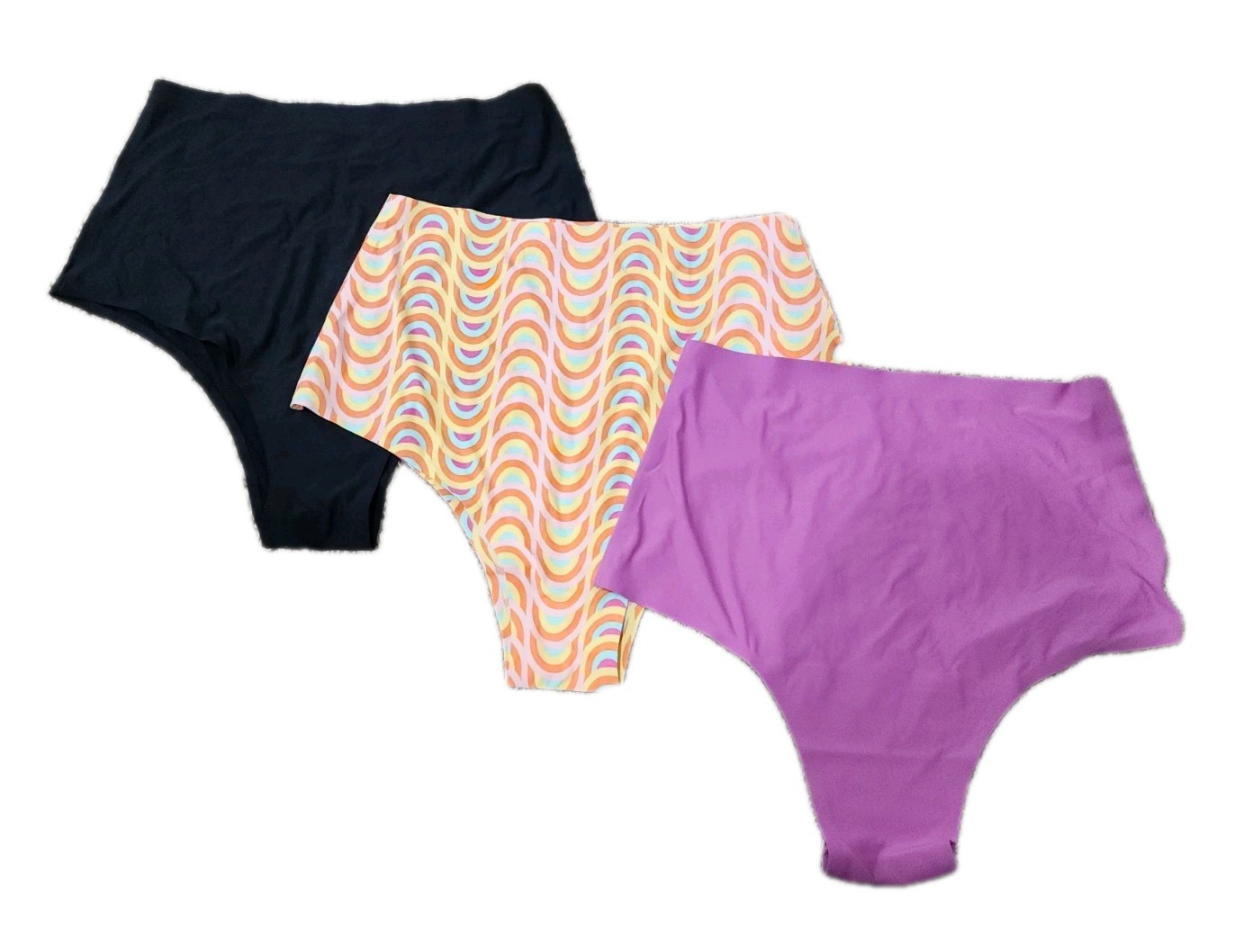 Cheek Boss Panty Womens XL High Waist Cheekies Brief Underwear Pack Of 3