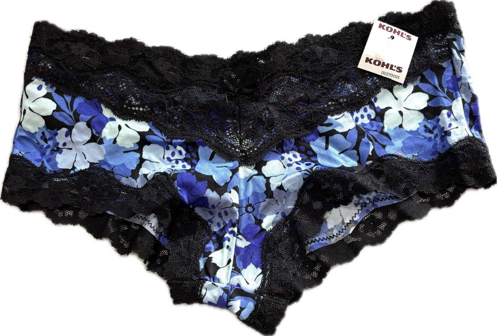 NEW No Pkg Women’s Maidenform 5/S Scalloped Lace Hipster Underwear Floral Design