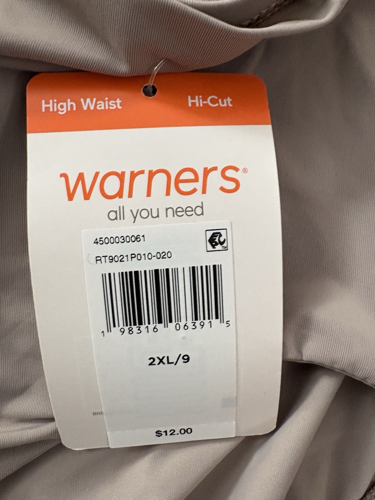 NEW Warners Briefs Smooth It Over Pinch-Free High Waist 2 Pair Size 2xlarge 9