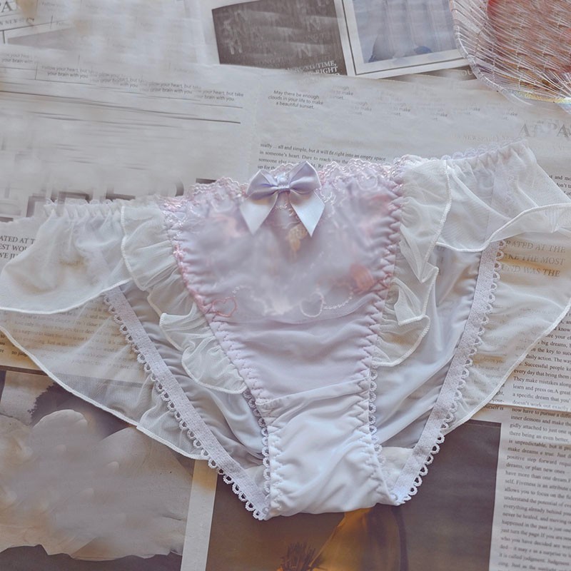 Japanese Cute Panties Briefs Ruffles Lolita Knickers Princess Underpants Panties