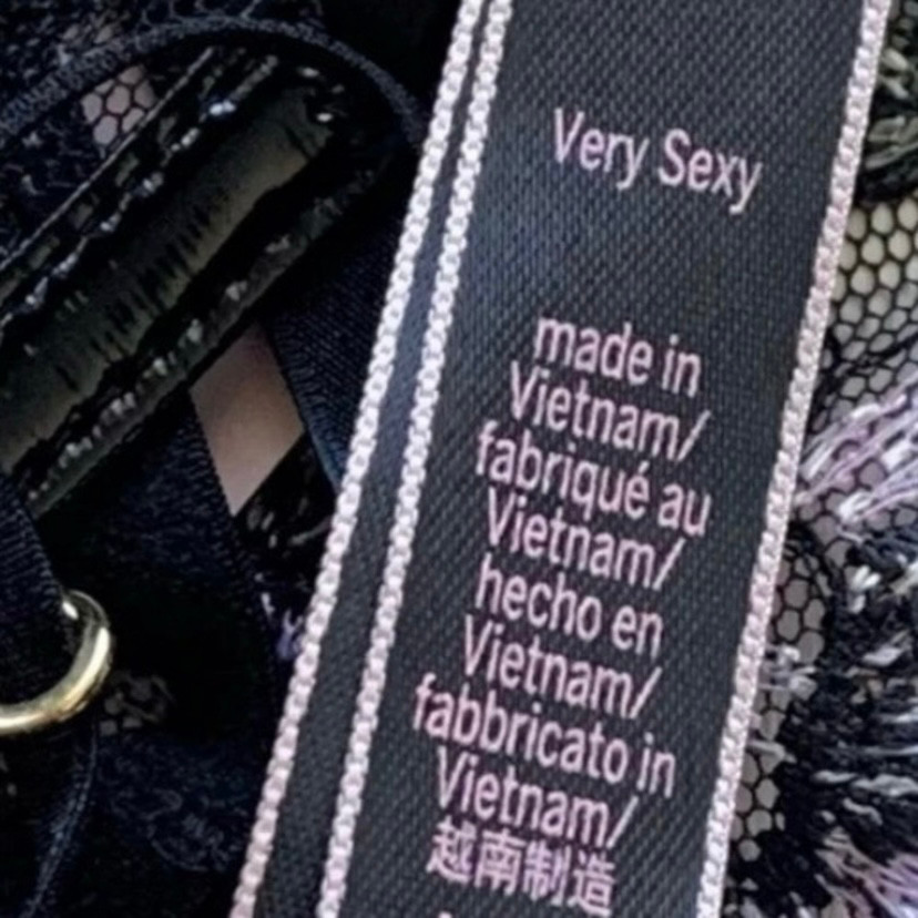Victoria’s Secret Panty Small Medium Xlarge Black Embroidered Floral New