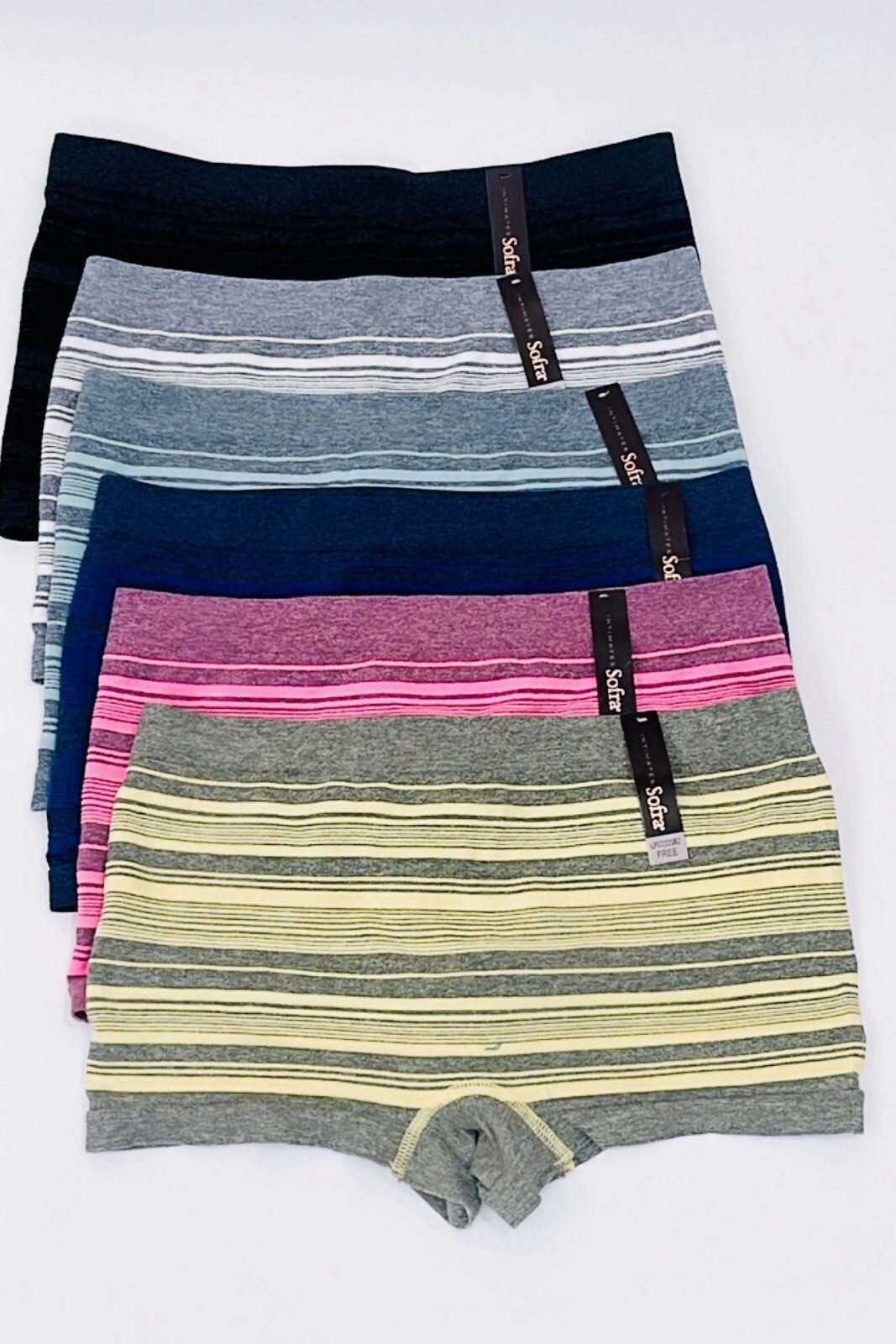 6 Pack Seamless Boyshorts Womens Underwear Lot Booty Panties Boxer Brief Spandex