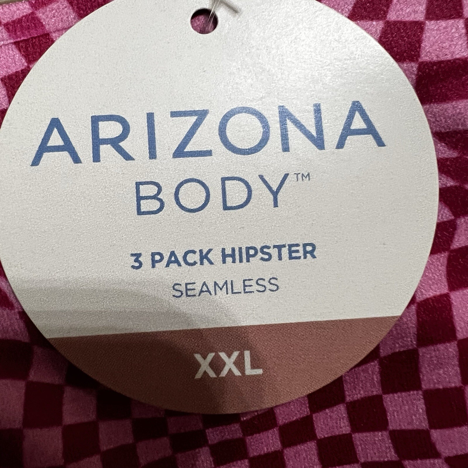 Arizona Body 3-pc. Seamless Multi-Pack Hipster Panty size XXL Colorful NEW!