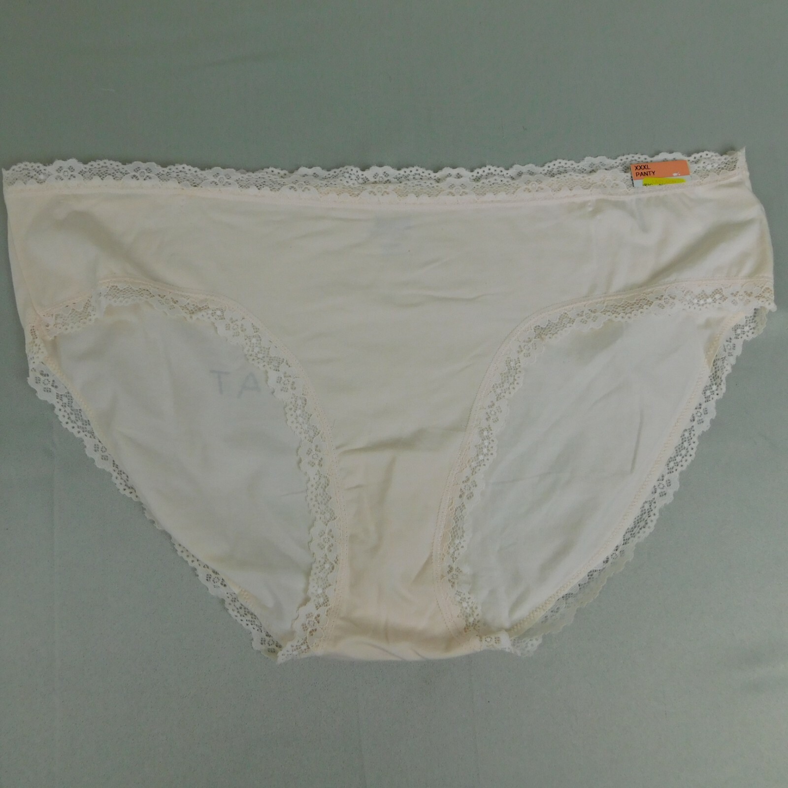 3pc Jenni Women’s Lace Trim Stretch Cotton Bikini Panties Size 10, 3XL #8719