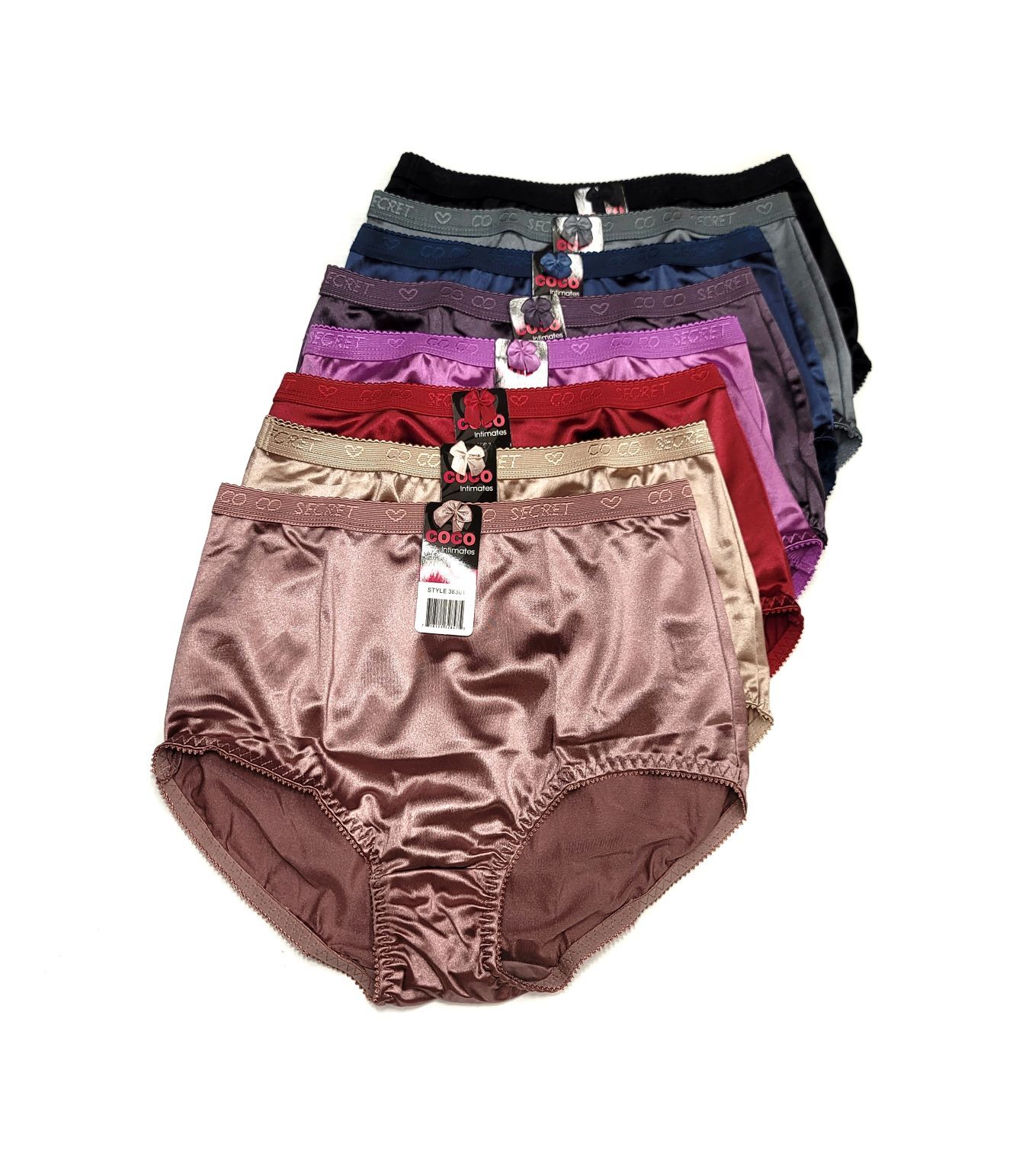Coco Secret Satin Lady High Waist Light Tummy Control Full Coverage Girdle Panty