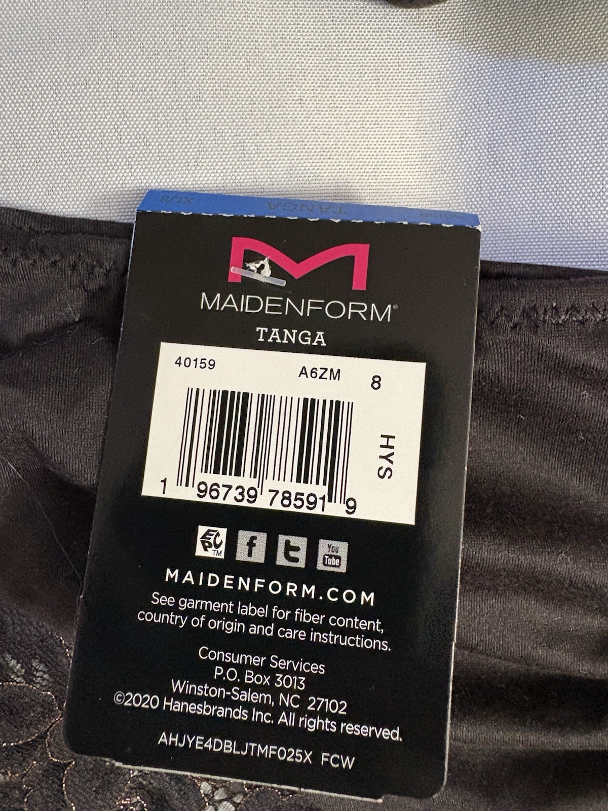 NEW Maidenform Tanga Panties Lace 40159 Maidenform Panty 2 Pair Women’s XLarge 8
