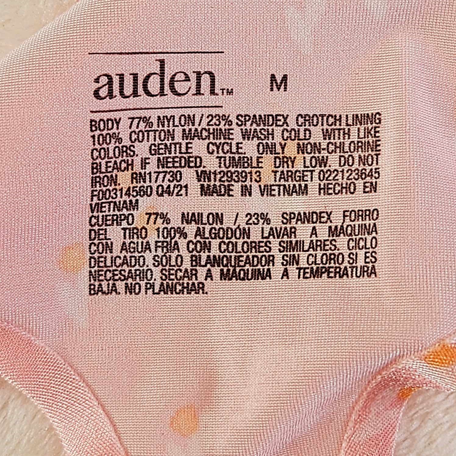Auden 5pk Bonded Micro Thong Womens Medium Stretch Pink Floral