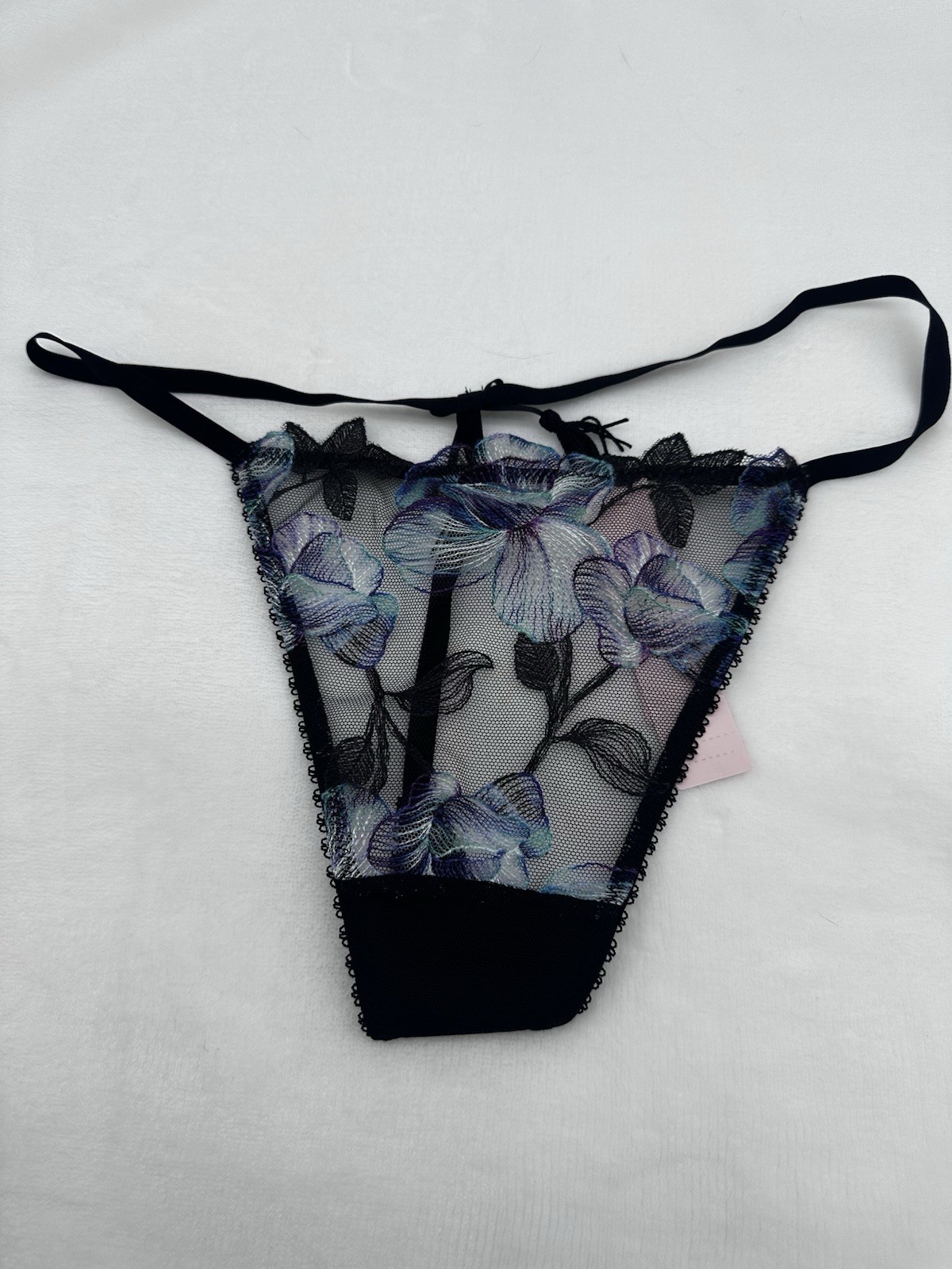 🌹Victoria’s Secret ELECTRIC ORCHID Embroidered V-STRING 🌹XSMALL