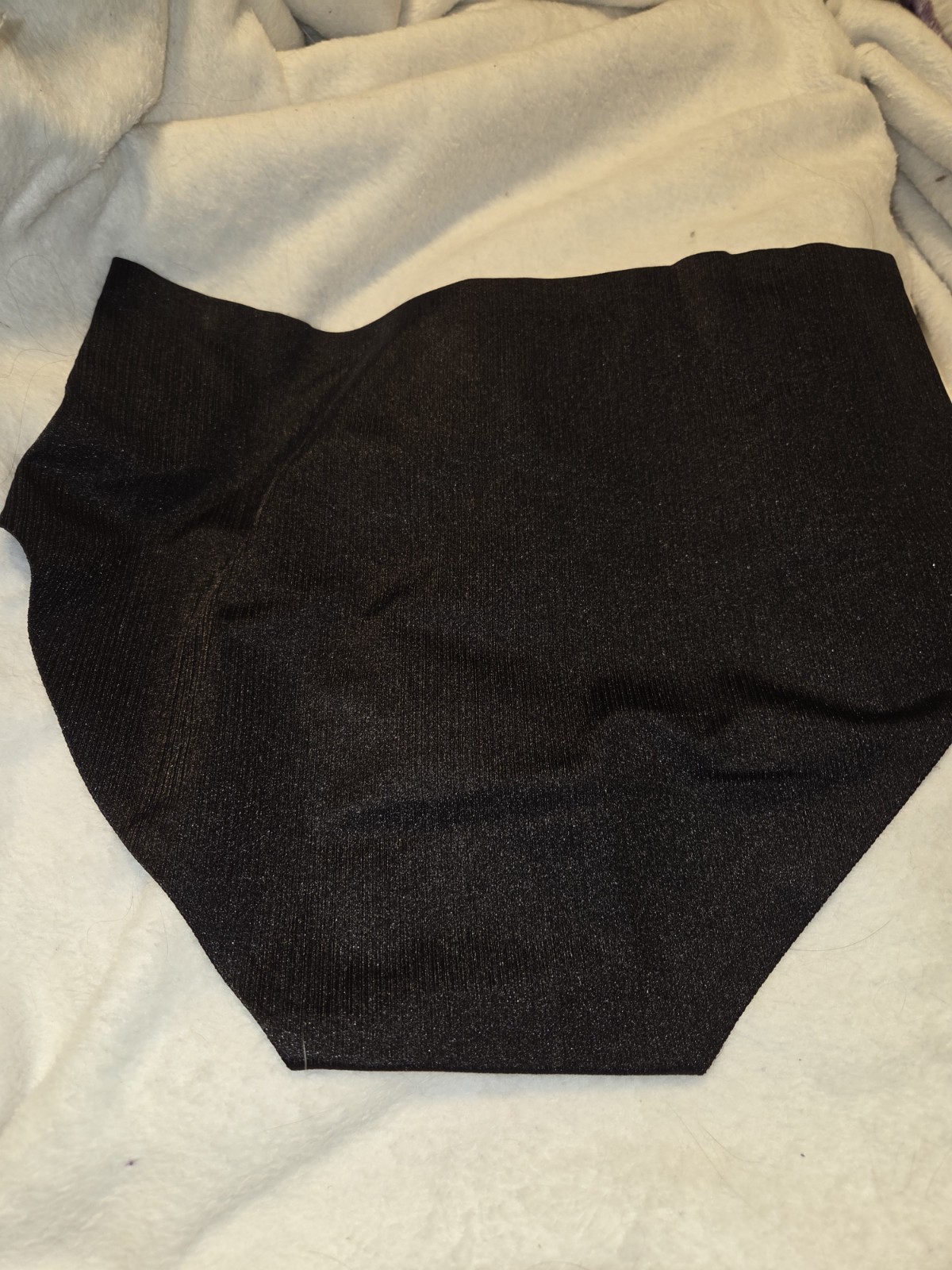 NWT Mopas Black Shiny Soft Women’s Brief Panty Seamless Full Cov Size Medium 6