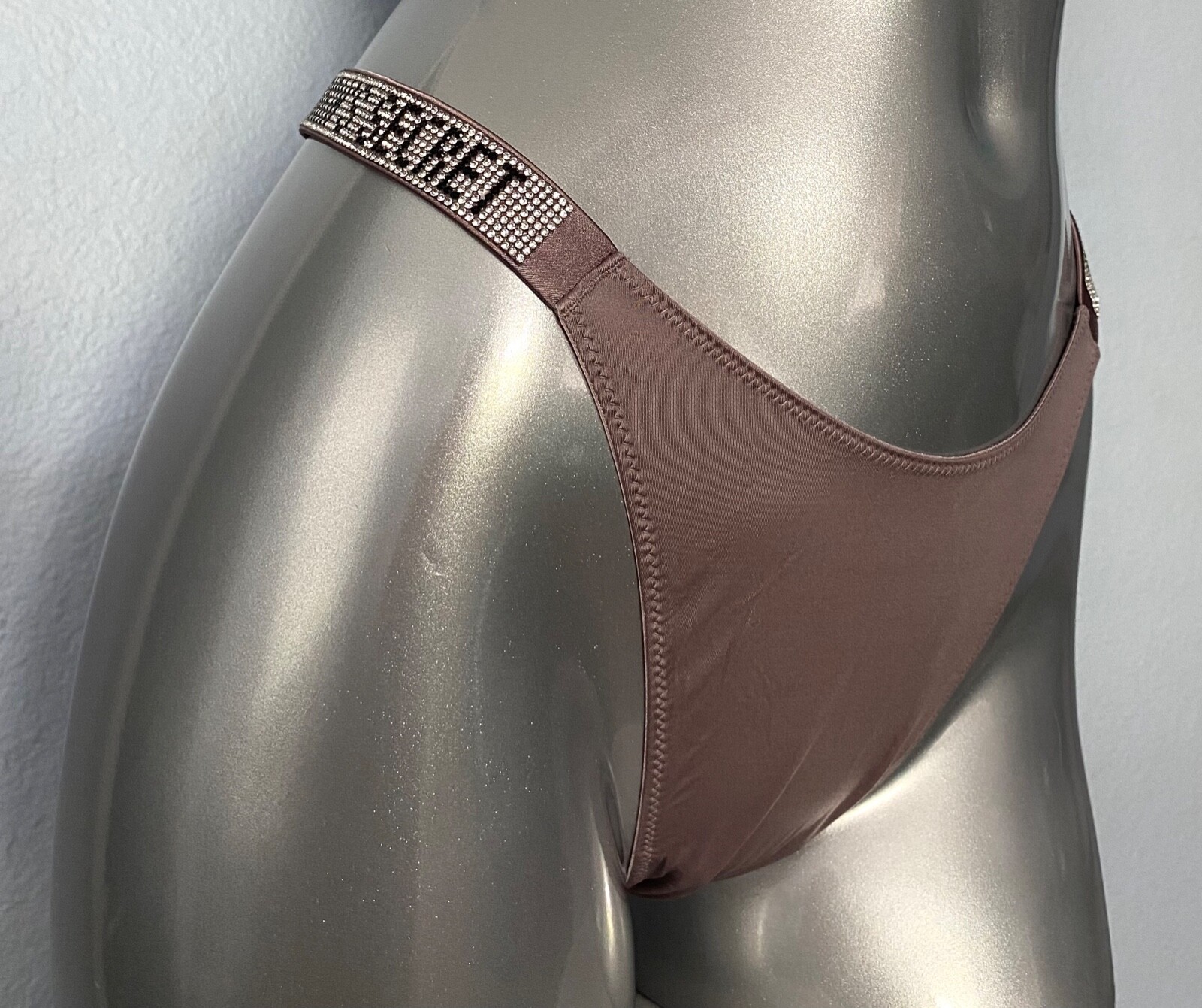 Victoria’s Secret Thong Panty Very Sexy Rhinestone Shine Strap Pinnacle M L XL