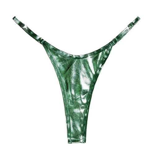 Women Shiny Low Rise Micro G-String Bikini Thong Panties Underwear Lingerie US
