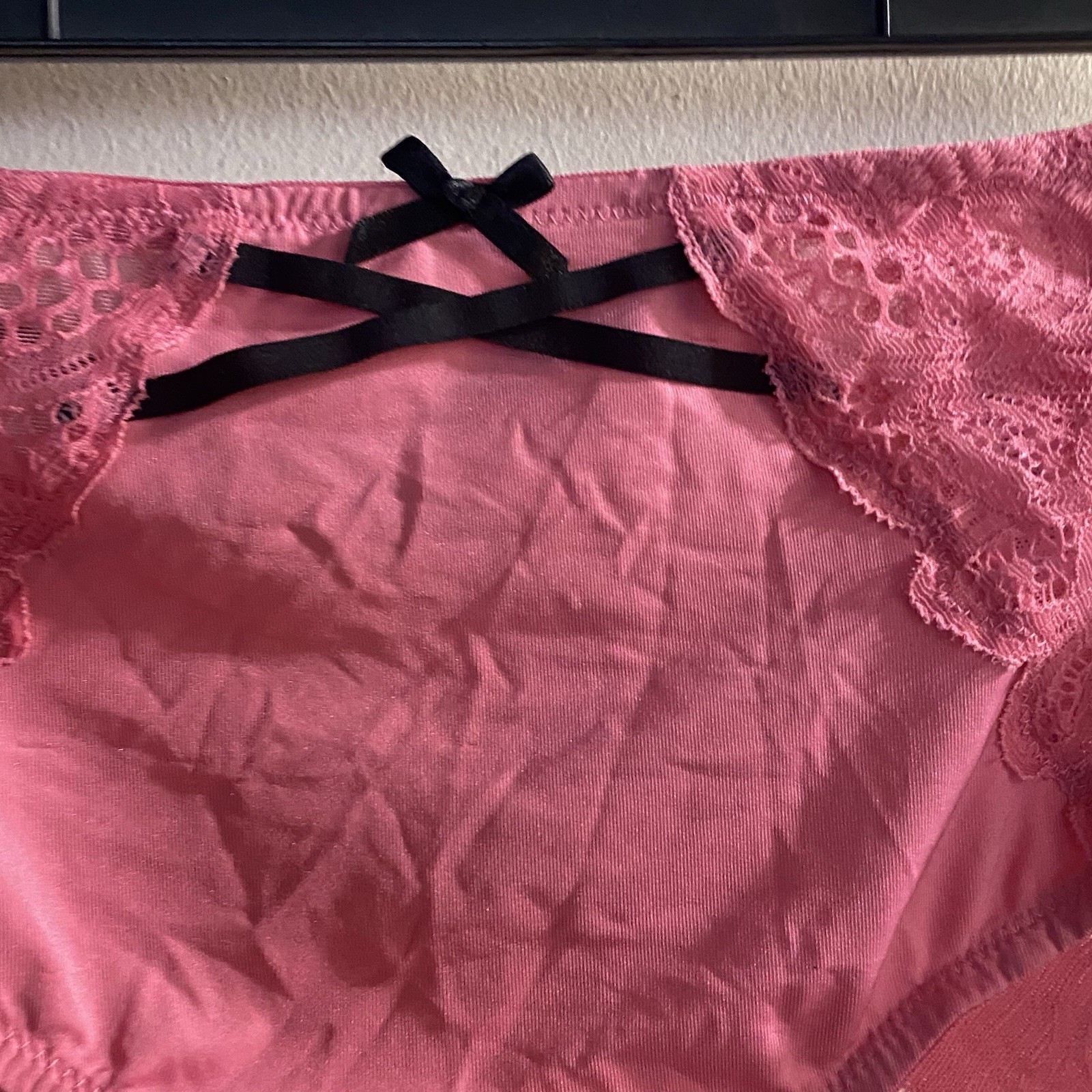 Cacique Womens NWT Plus Size 26 28 Pink Lace Panties Underwear Couture Coquette