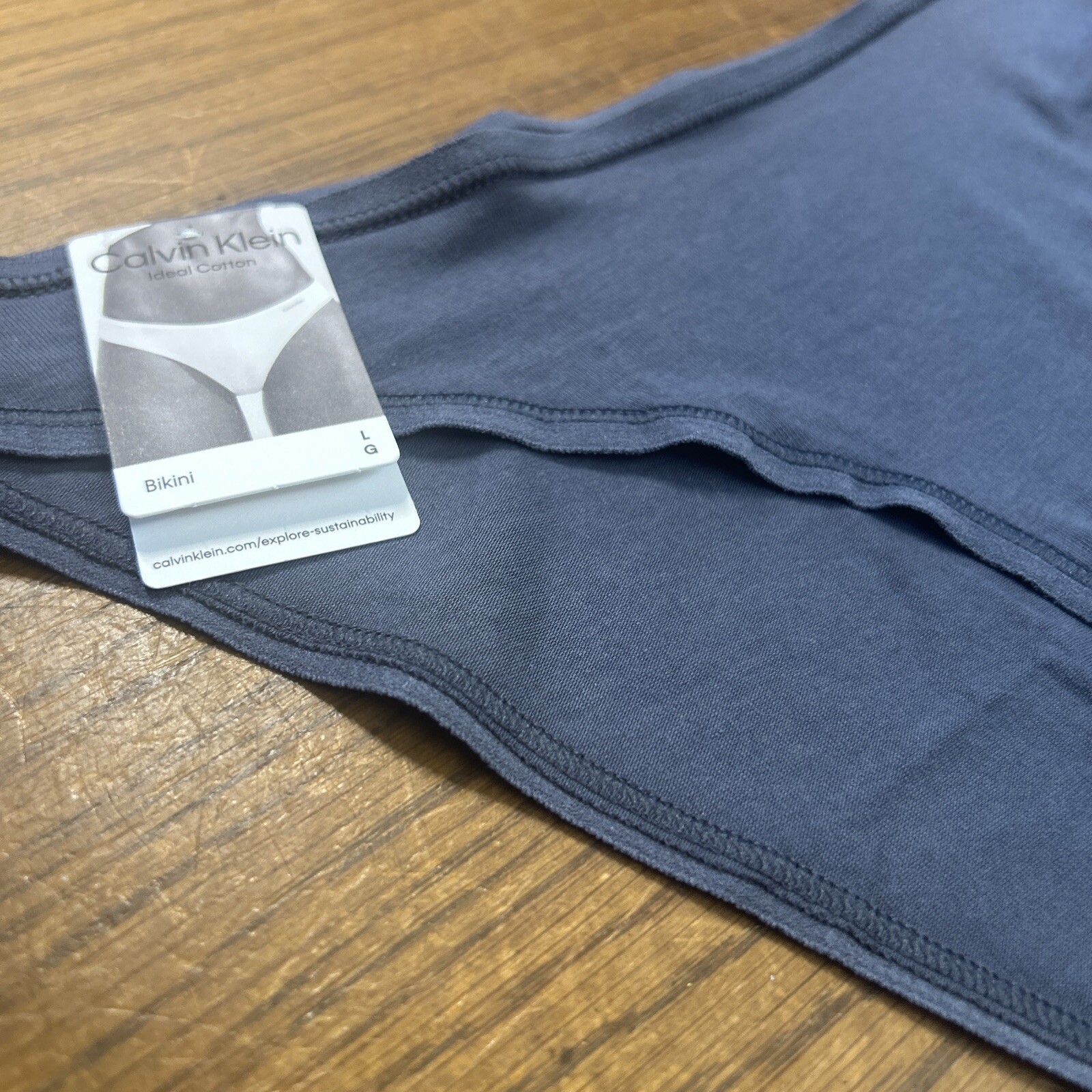 $$$Calvin Klein Women (LARGE) IDEAL COTTON Bikini QD5126-410