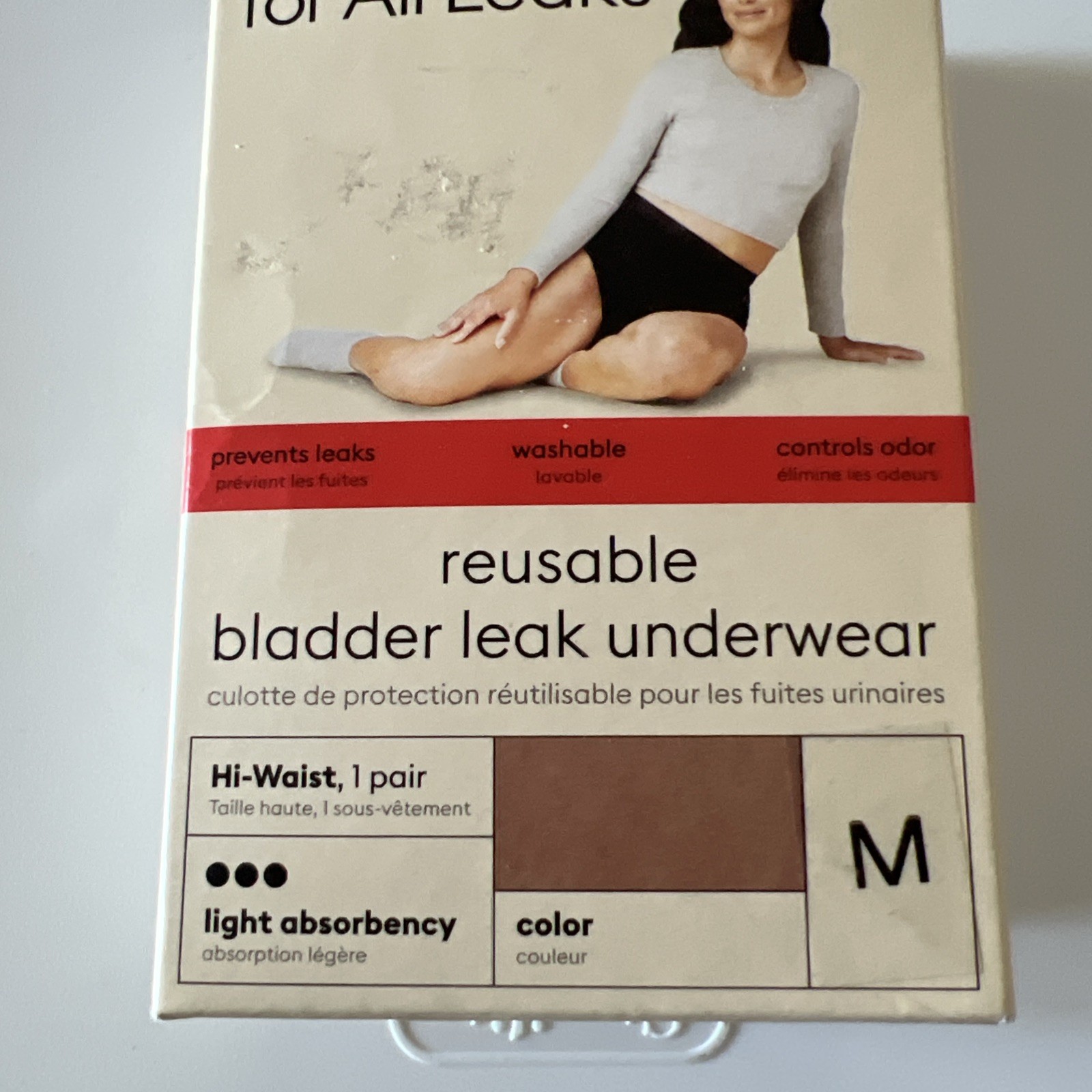 Lot Of 2 Thinx for All Leaks Hi Waist Incontinence Underwear in Desert Rose M