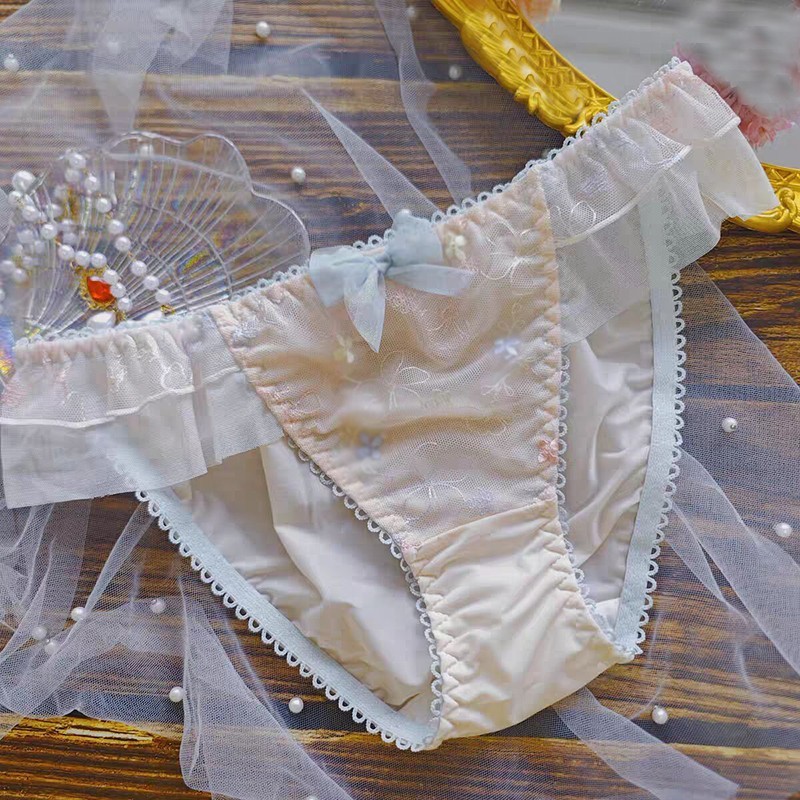 Japanese Sweet Girls Bow Panty Princess Lolita Panties Briefs Underpants School