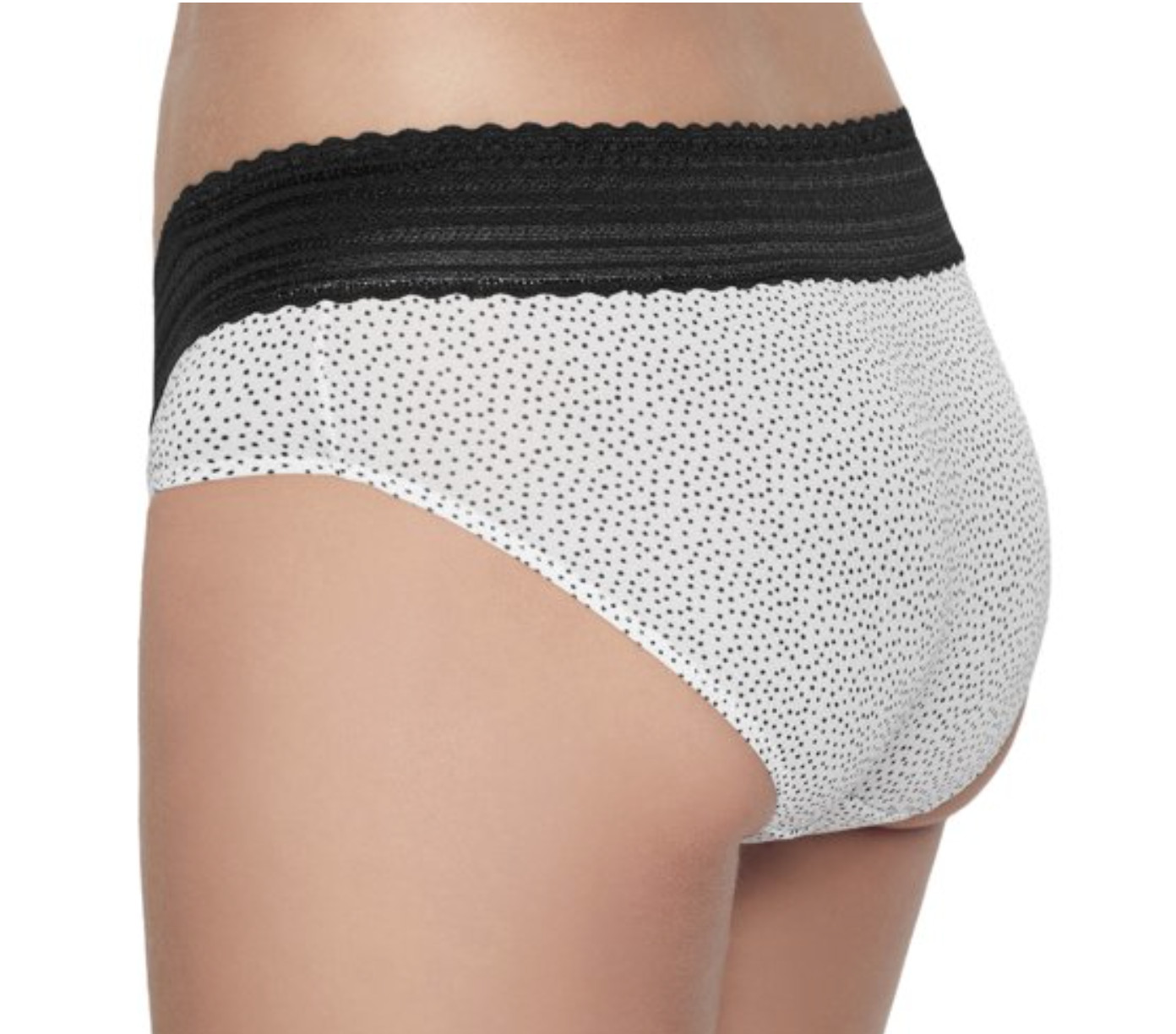 WARNERS No Pinching No Problems Lace White Black Hipster Panty Womens M L 2XL