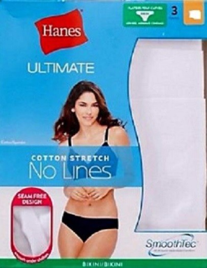 HANES ULITMATE SMOOTH-TEC 3-PACK PANTIES SIZE 8-X LARGE CHOOSE STYLE NEW IN PKG