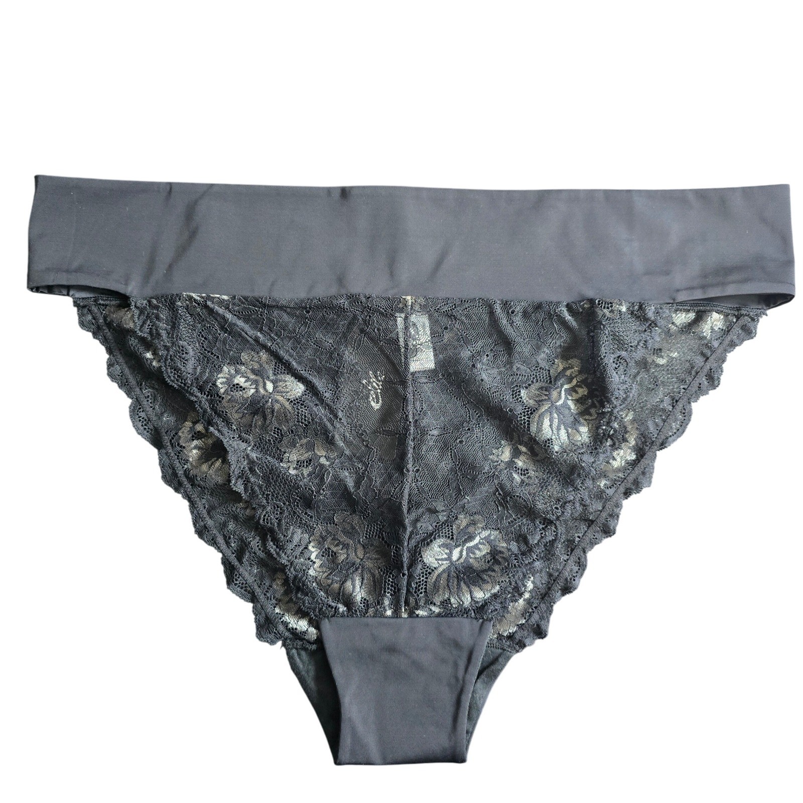 Elila Lace Tanga Panty Style 3903 Black Lace High Waist Panties Briefs Size 4XL