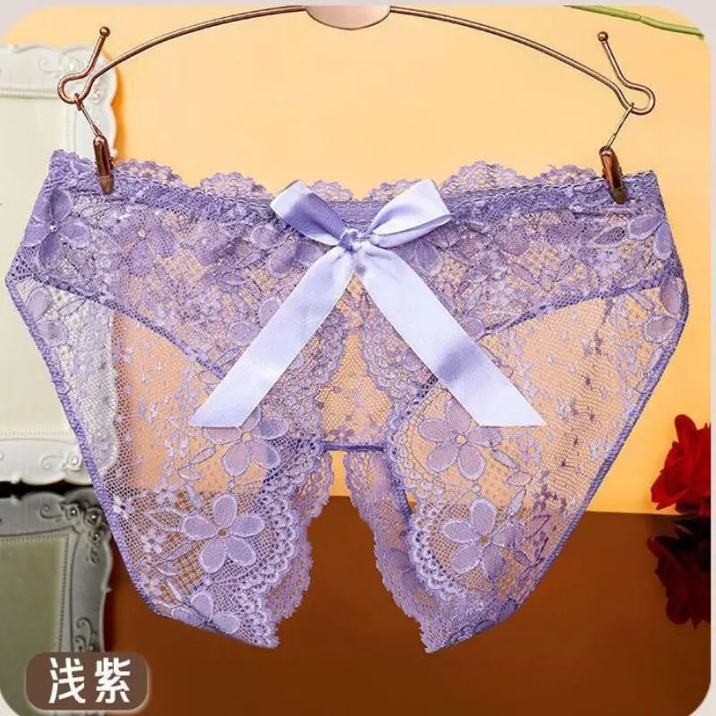 Hot Sale Lady Lace Intimate Sexy Woman Accessories Open Croch Panties