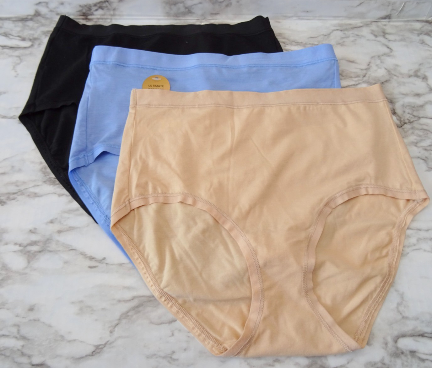 Wacoal 875362# Understated Cotton Full Brief 3-Pack Panties US Size S