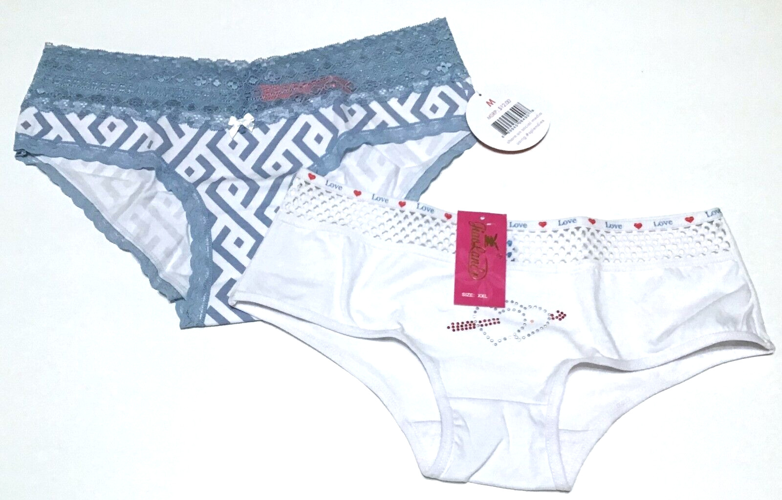 medium – NWT Splendies and Jiao Lane hipster panties pretty waistband (c30)