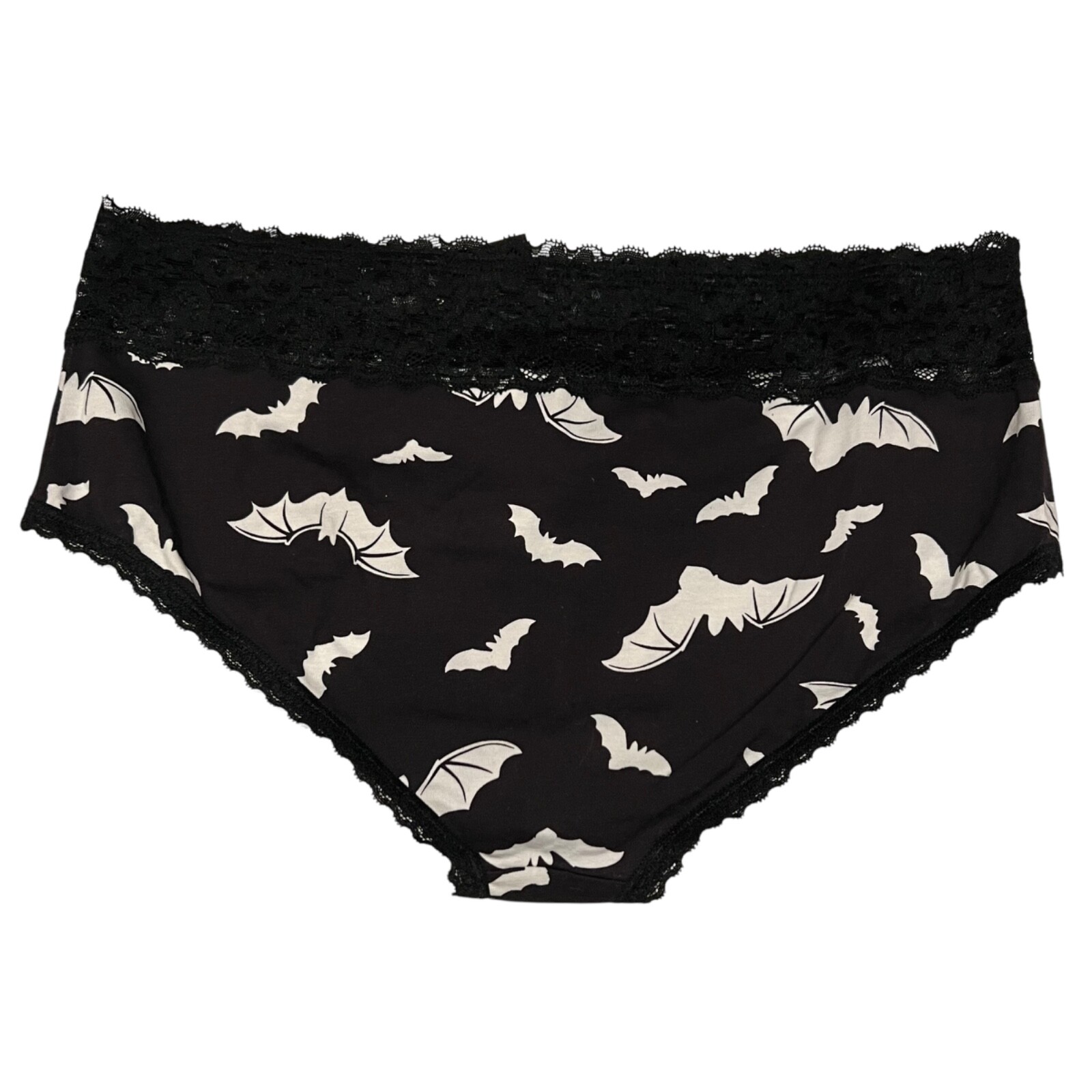 NWT TORRID Cheeky Pantie Sz 00X-1X-4X Halloween Bats Black White