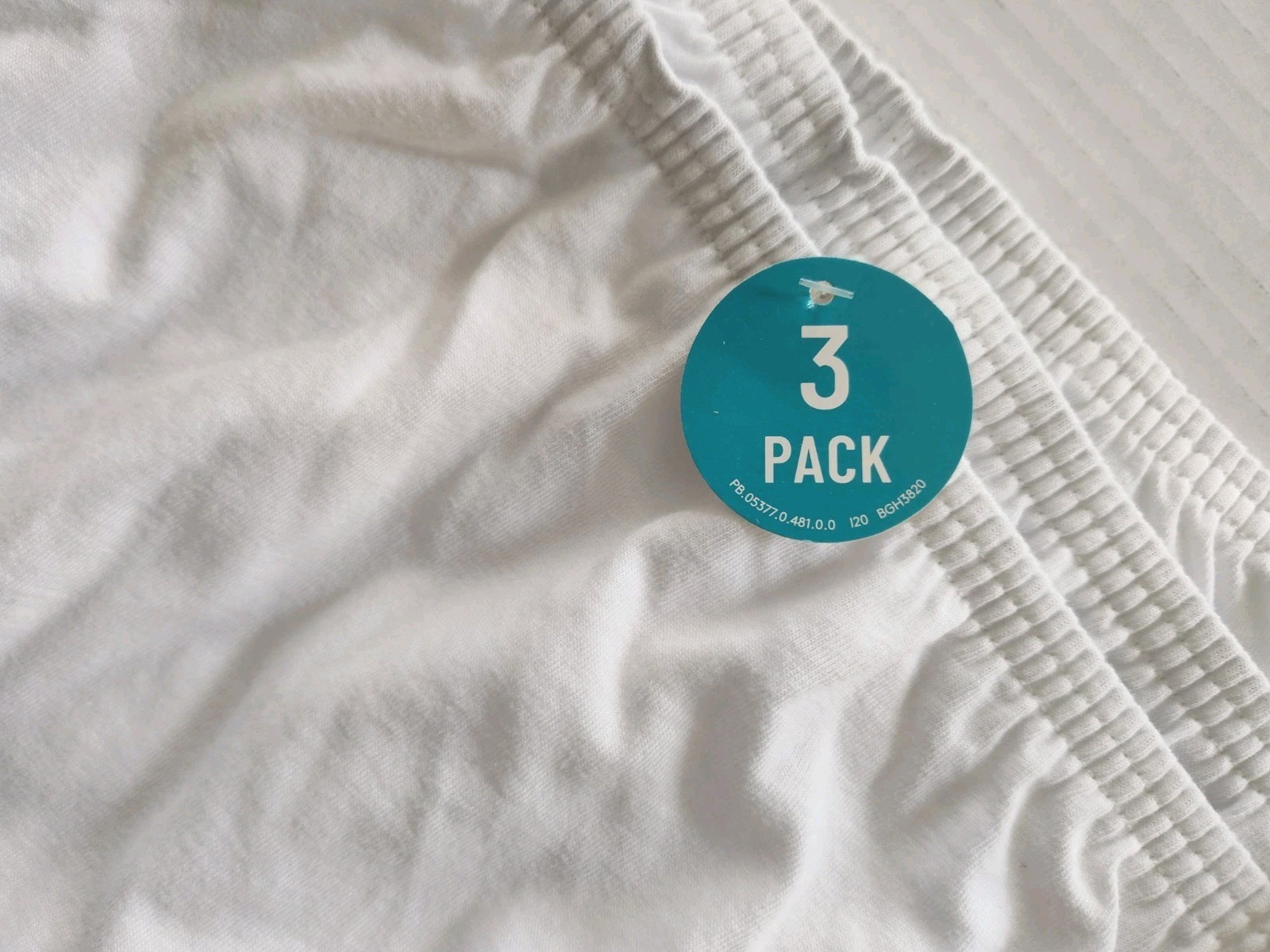 Vanity Fair Perfectly Yours Classic White Cotton 3-Pack Briefs Sz 6 M-#15320