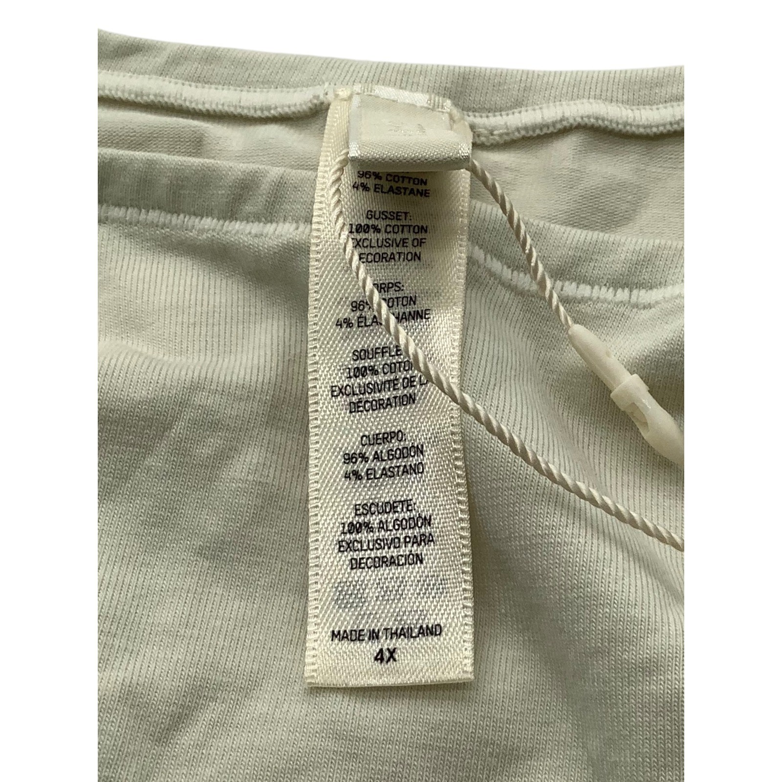 SKIMS Cotton Jersey Cheeky Tanga Bone Neutral Underwear Womens Size 4X NEW