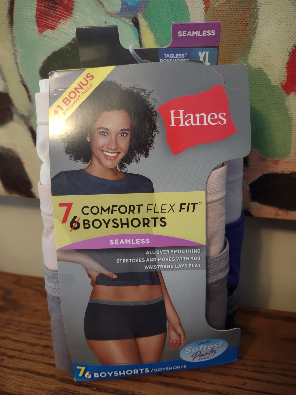 14 Pair Hanes Women’s XL 8 Comfort Flex Fit Boy Shorts Tagless