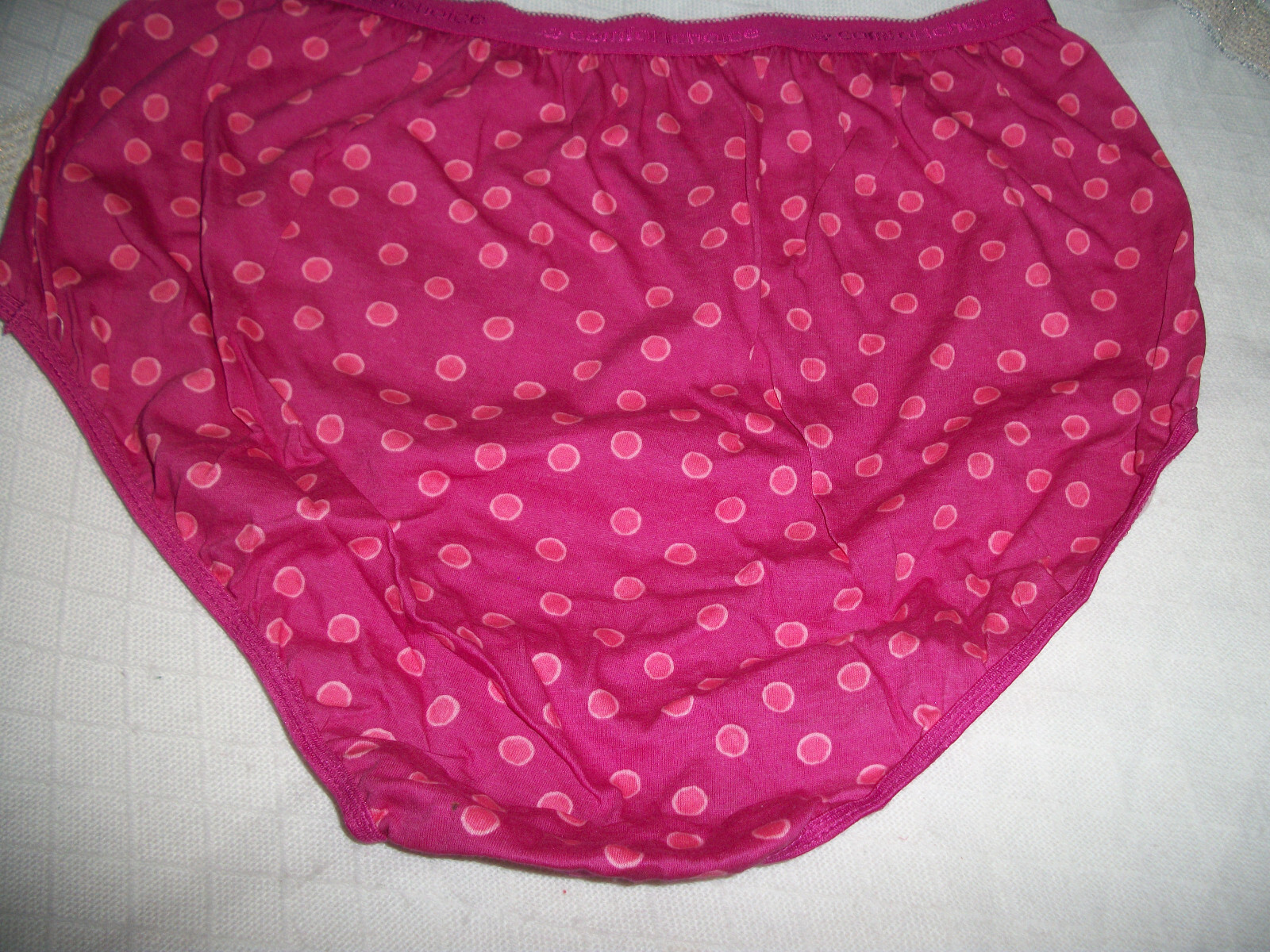 COMFORT CHOICE WOMENS PLUS SIZE 8 X-LARGE FULL CUT BRIEF PANTY 100% COTTON NWOT