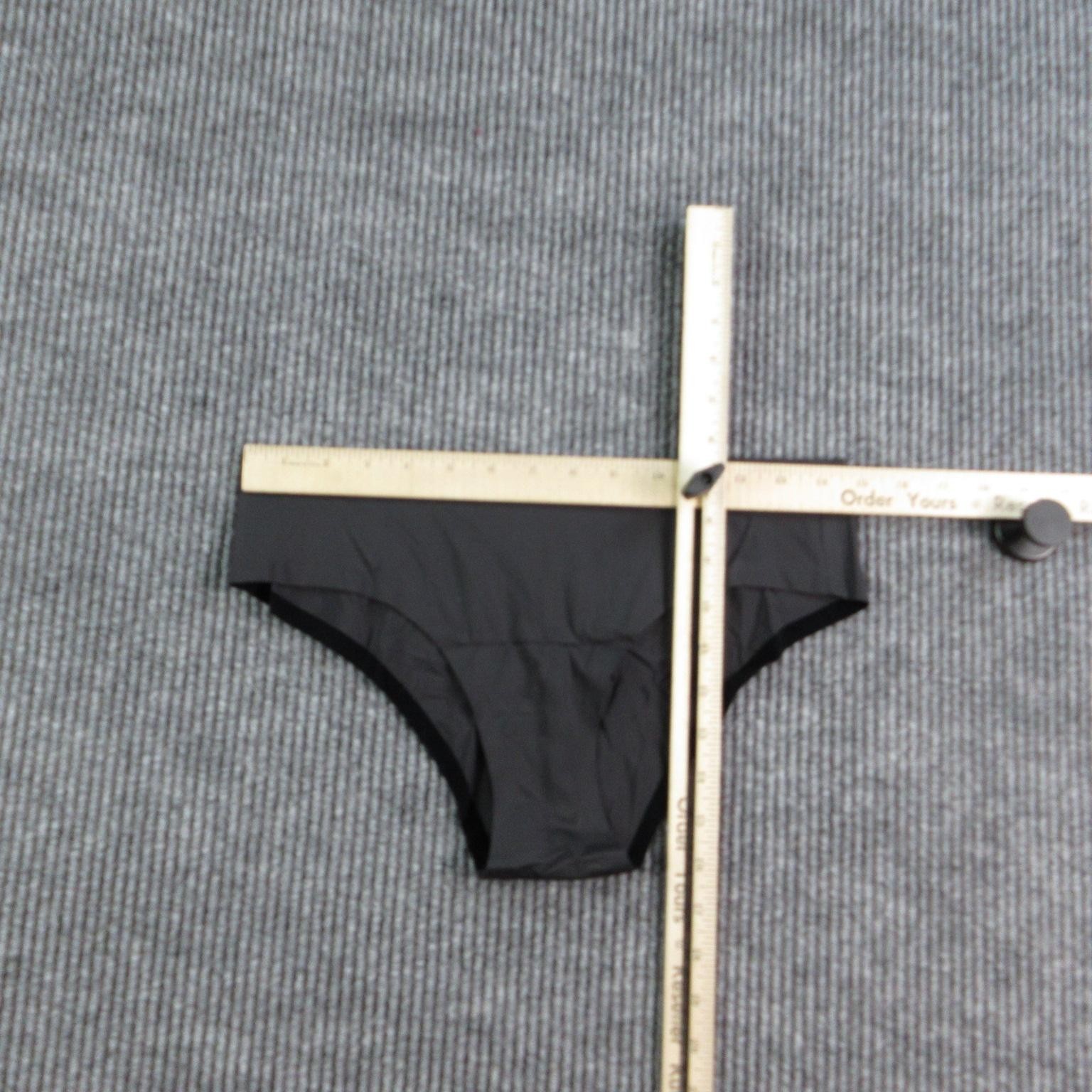JOIN-EBY Panties Womens L Black Cheeky Seamless Microfiber Tagless Stretch NWT