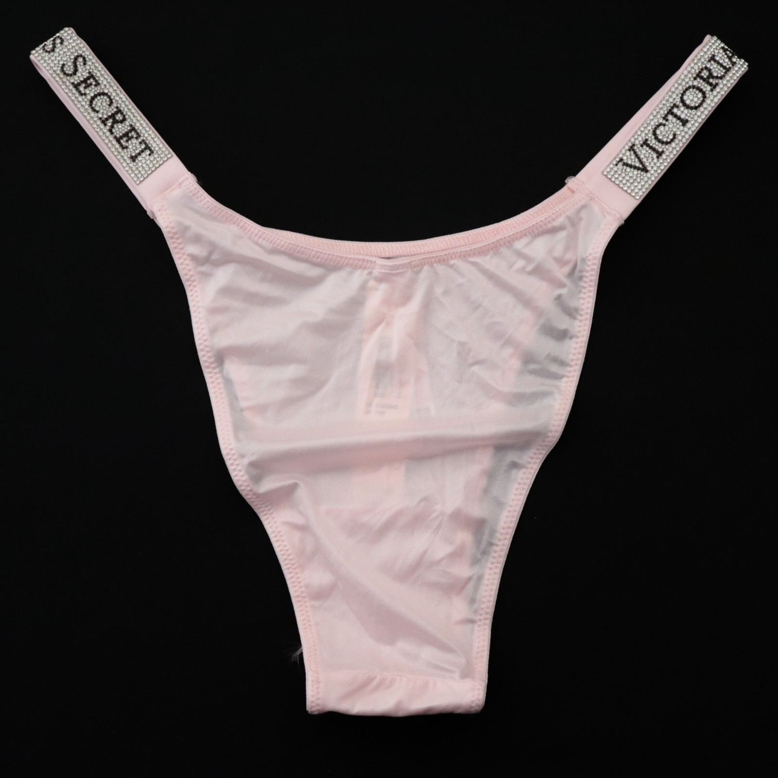 4 Victoria’s Secret Very Sexy Satin Logo Shine Strap Brazilian Panty LOT S M XL