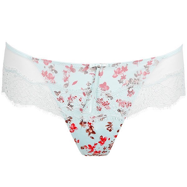 NWT Marie Jo Eleanor Hotpant Hipster Eyelet Lace Panty Small Green Floral