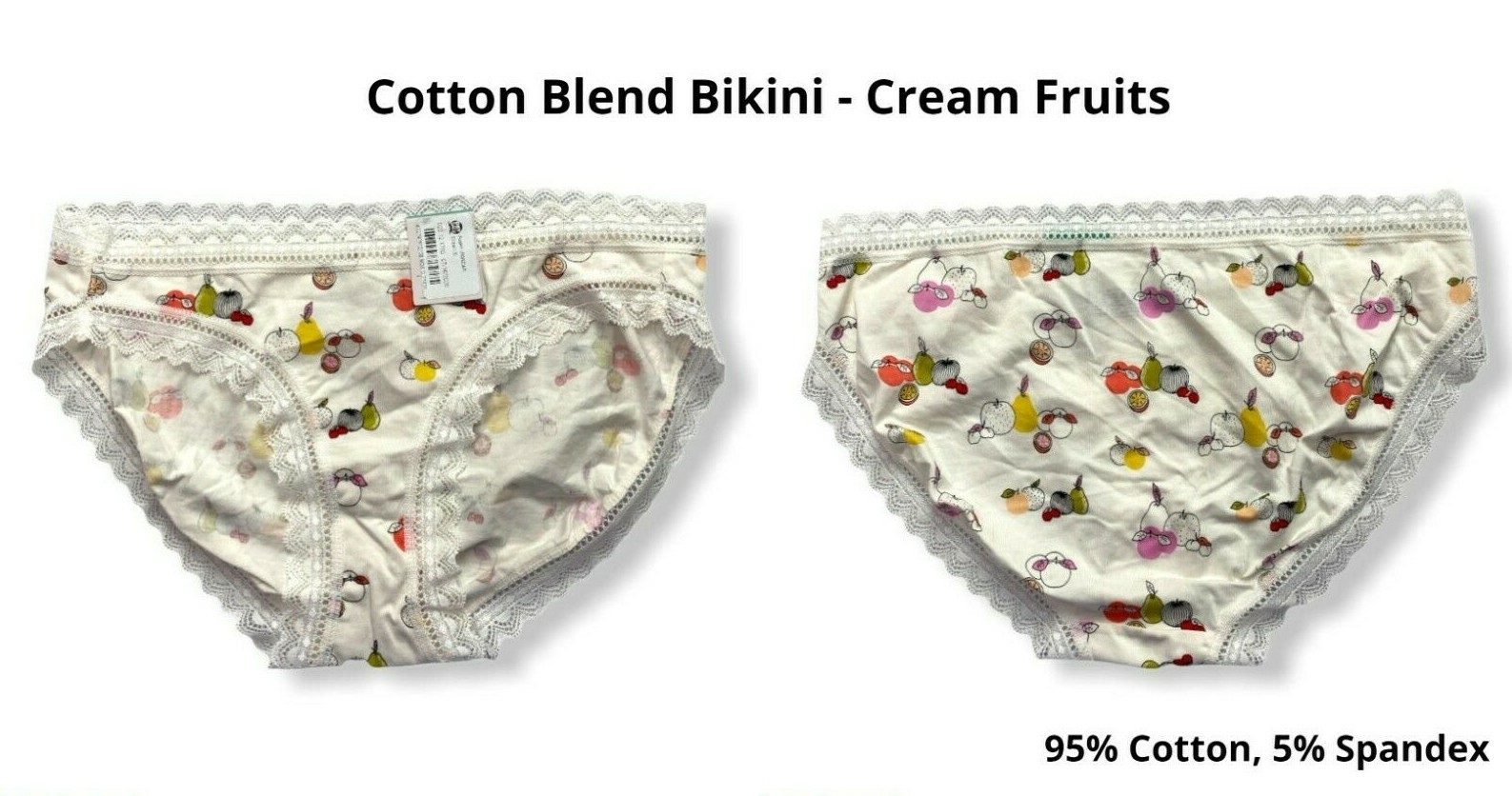 Women’s 6pk Underwear – Assorted Colors & Styles – Auden – S (4-6) – S717