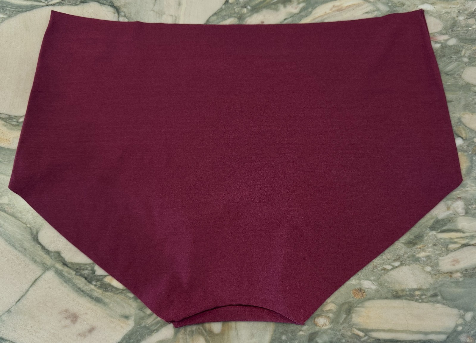 NEW Victoria Secret PINK No Show Shortie Boyshort Maroon & White Logo XL or XXL