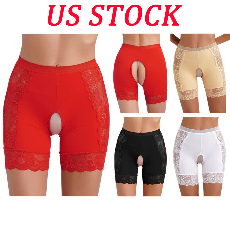 US Women Boyshorts Sexy Underwear Knicker Shorts Nylon Briefs Naughty Underpant